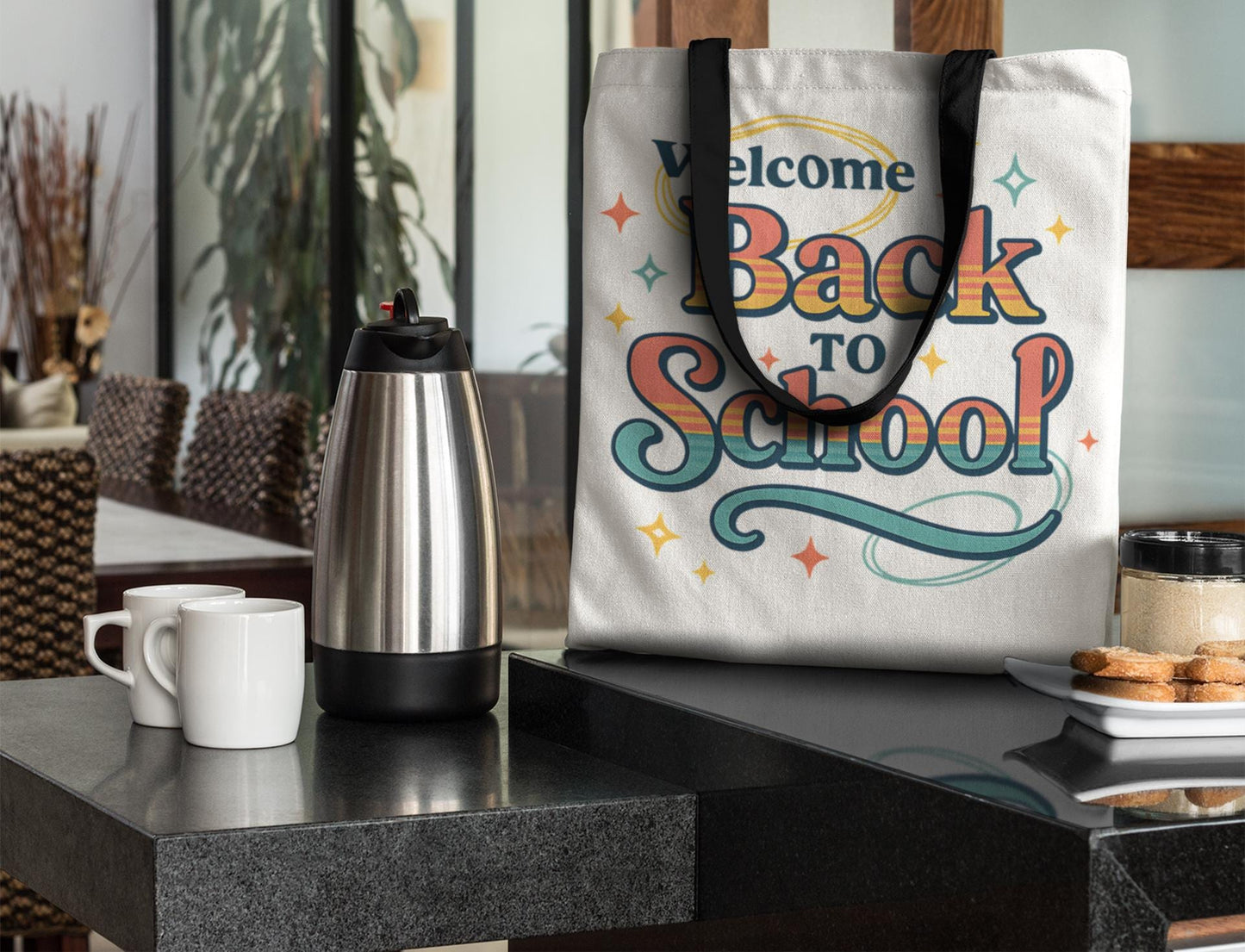 Back to School Tote Bag - Stylish Carryall for Students, School Events, College, Eco-Friendly, Gift for Teacher Appreciation Back to School