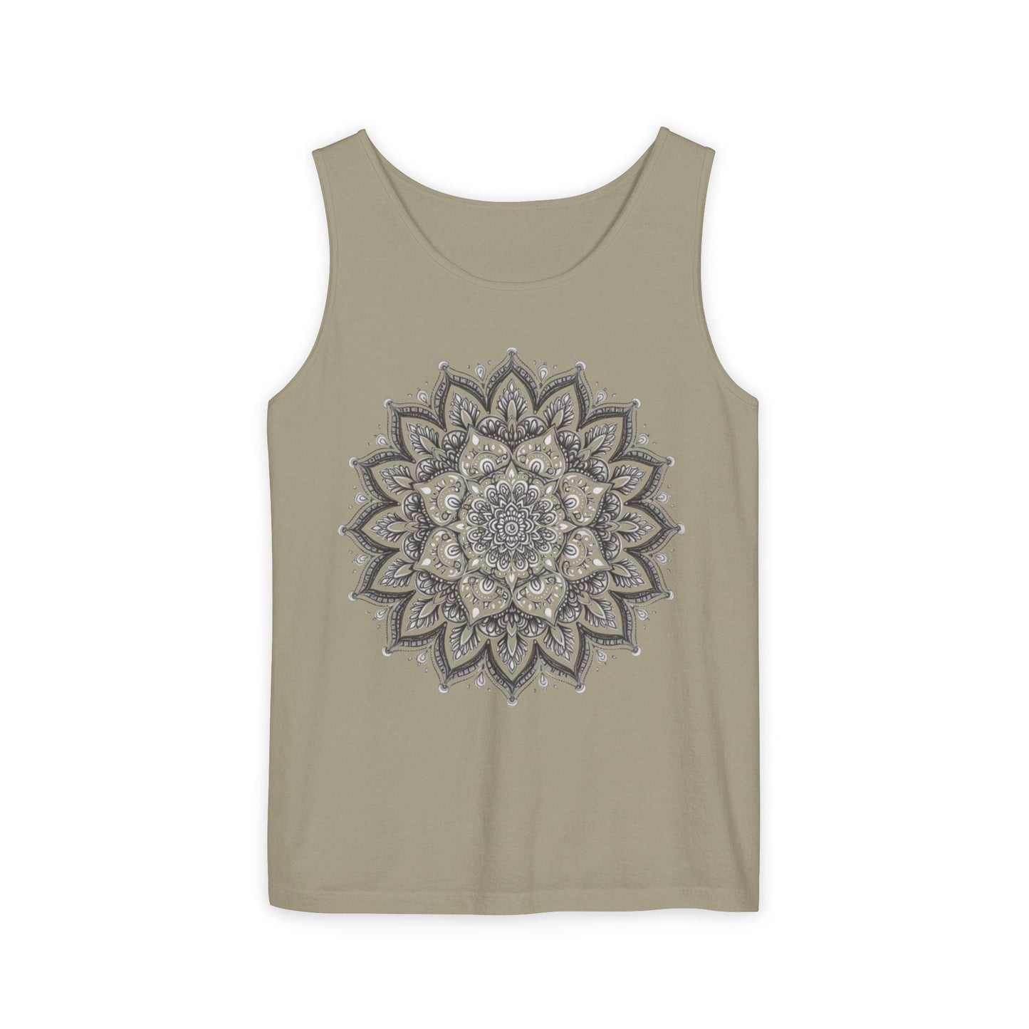 Mandala Graphic Tank Top, Meditation Spiritual Top, Neodiverse Astro Celestial Neo-Soul Top, Active Yoga Enthusiast Top, Hippie Minimalist,