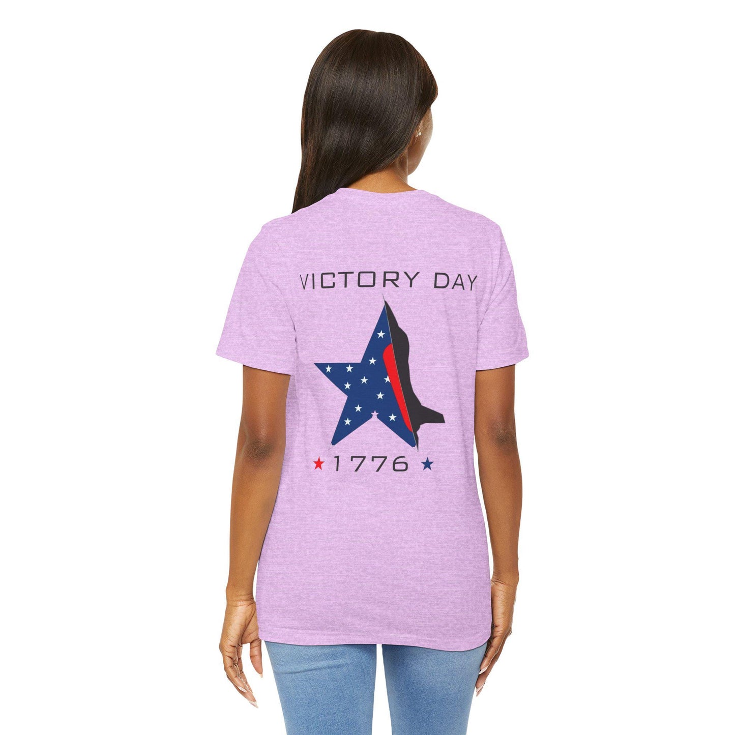 Victory Day Unisex Tee, Casual T-Shirt, Red White Blue, USA Patriotic Shirt, 4th of July Outfit, Independence Day Gift