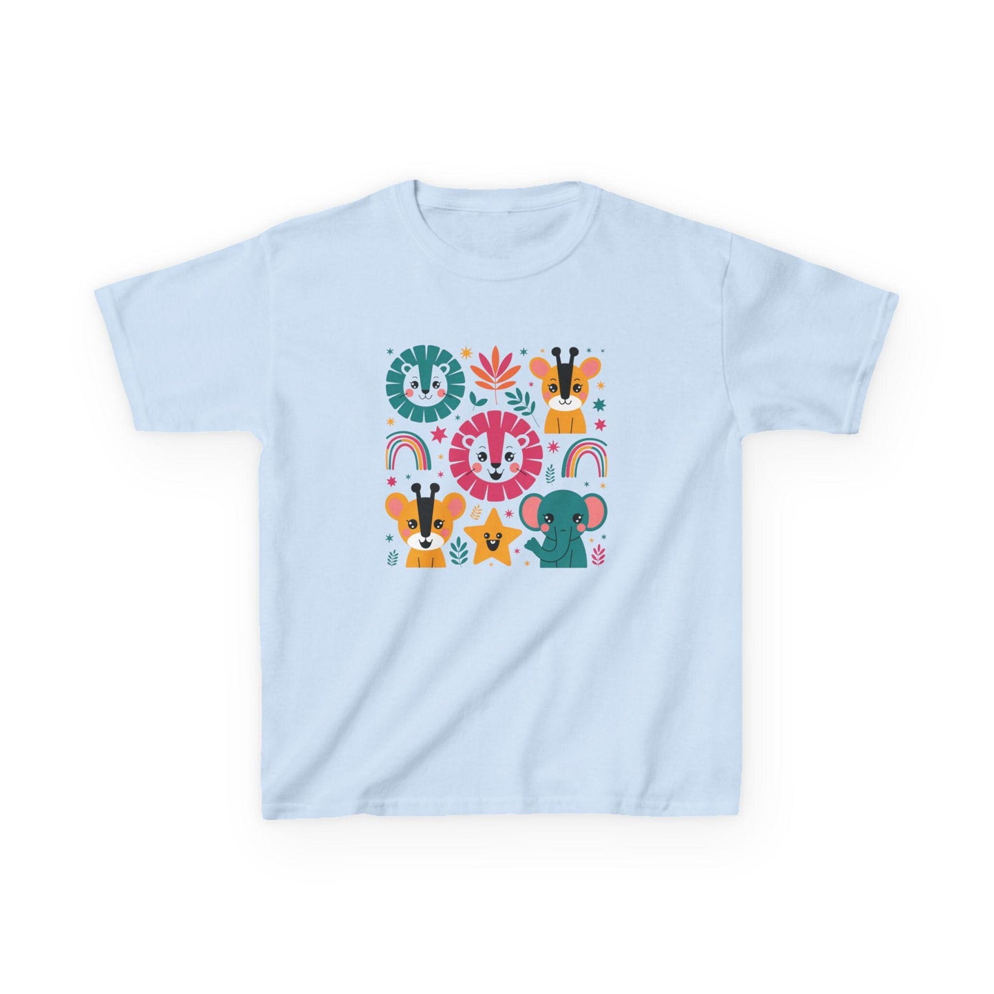 Kids Heavy Cotton™ Tee, Kids Back-to-School Shirt, Flower Print bag, Ideal for Early Childhood, Elementary, Middle School Students T-Shirt