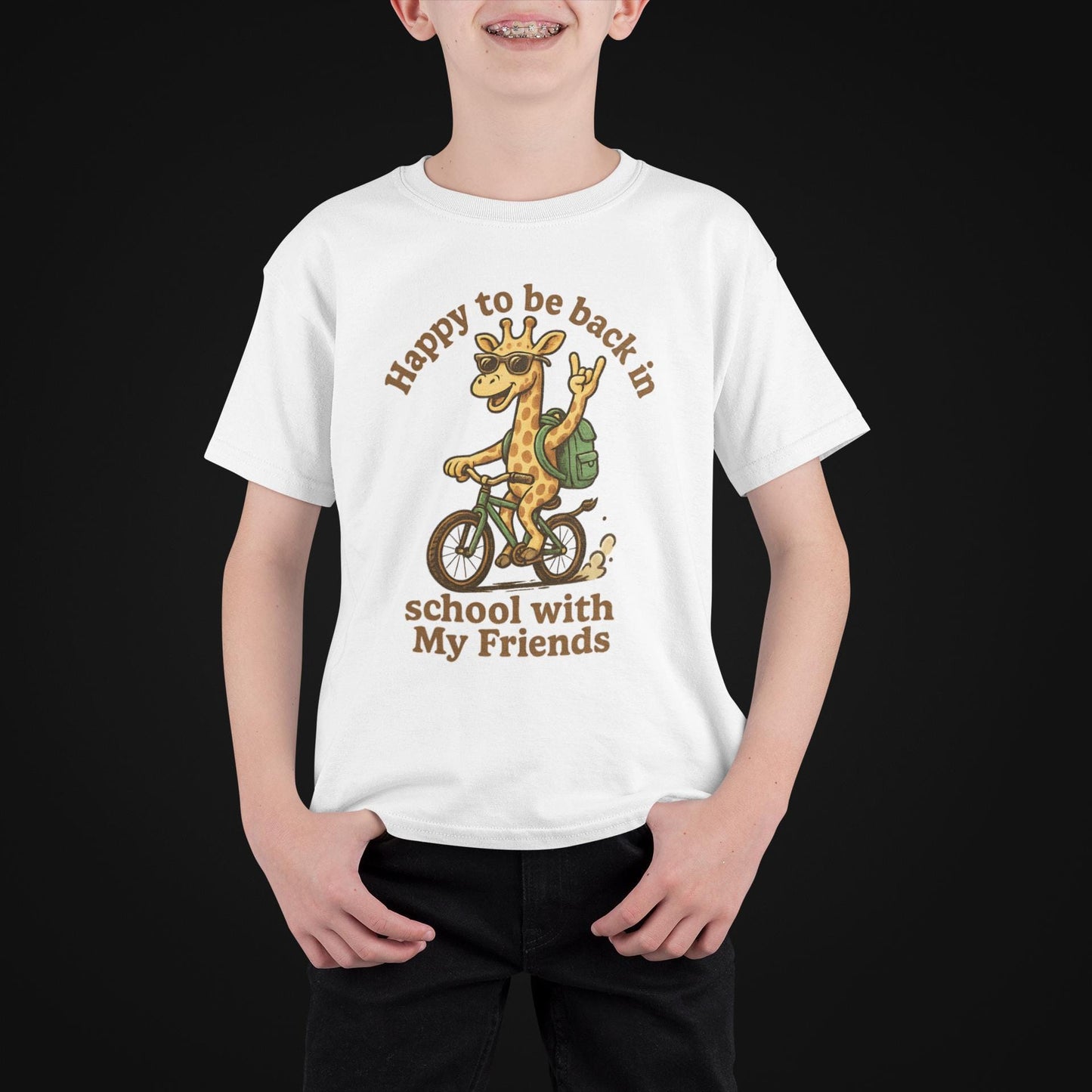Back to School Giraffe Tee, Kids T-Shirt, Back to School Gift for Students, Welcome Back T-Shirt, Back-to-School T-Shirt, Student Shirt