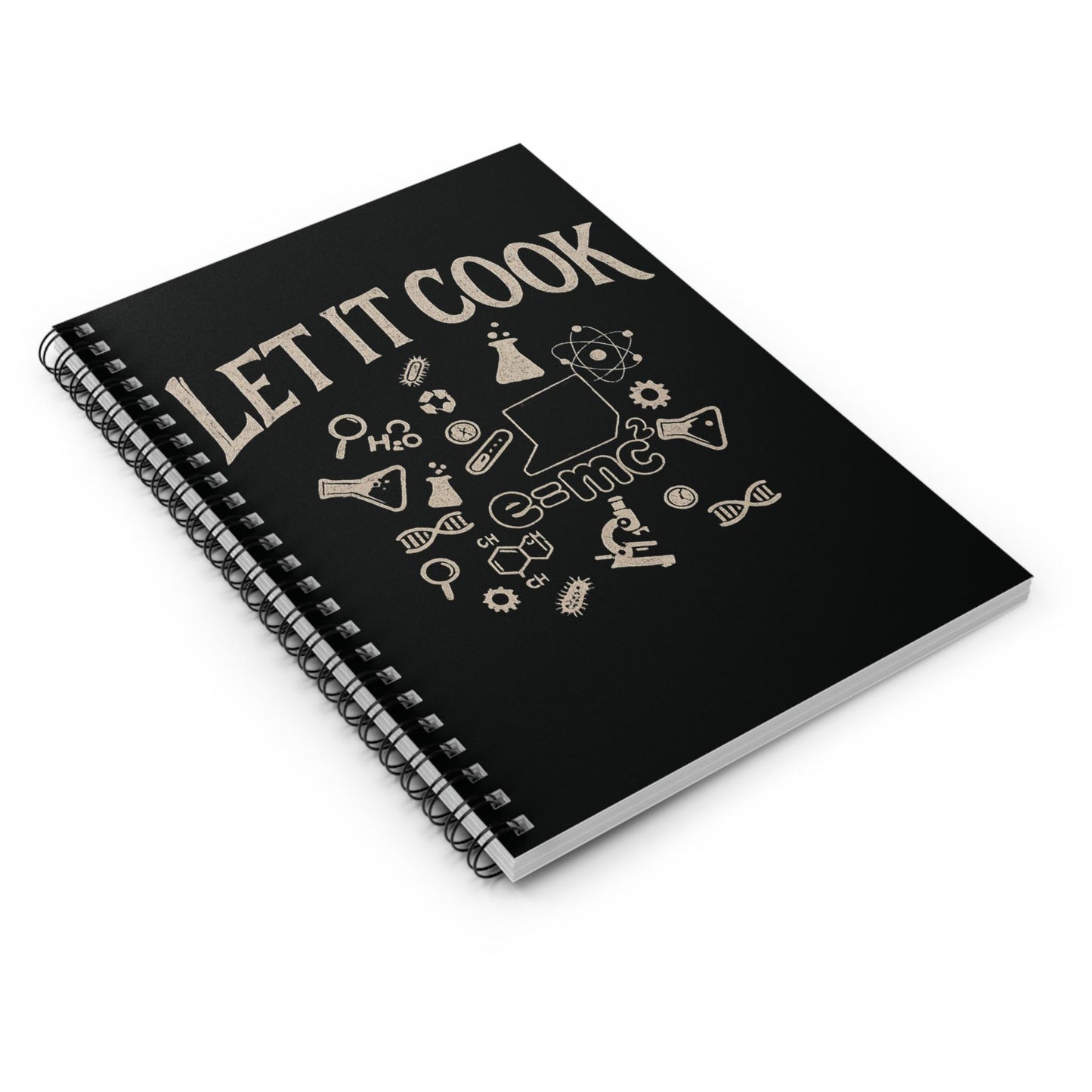 Science Lab Spiral Notebook, Chemistry Journal for Students Teachers STEM Gift Cute, Study Notes Planner Back to School Laboratory Scientist