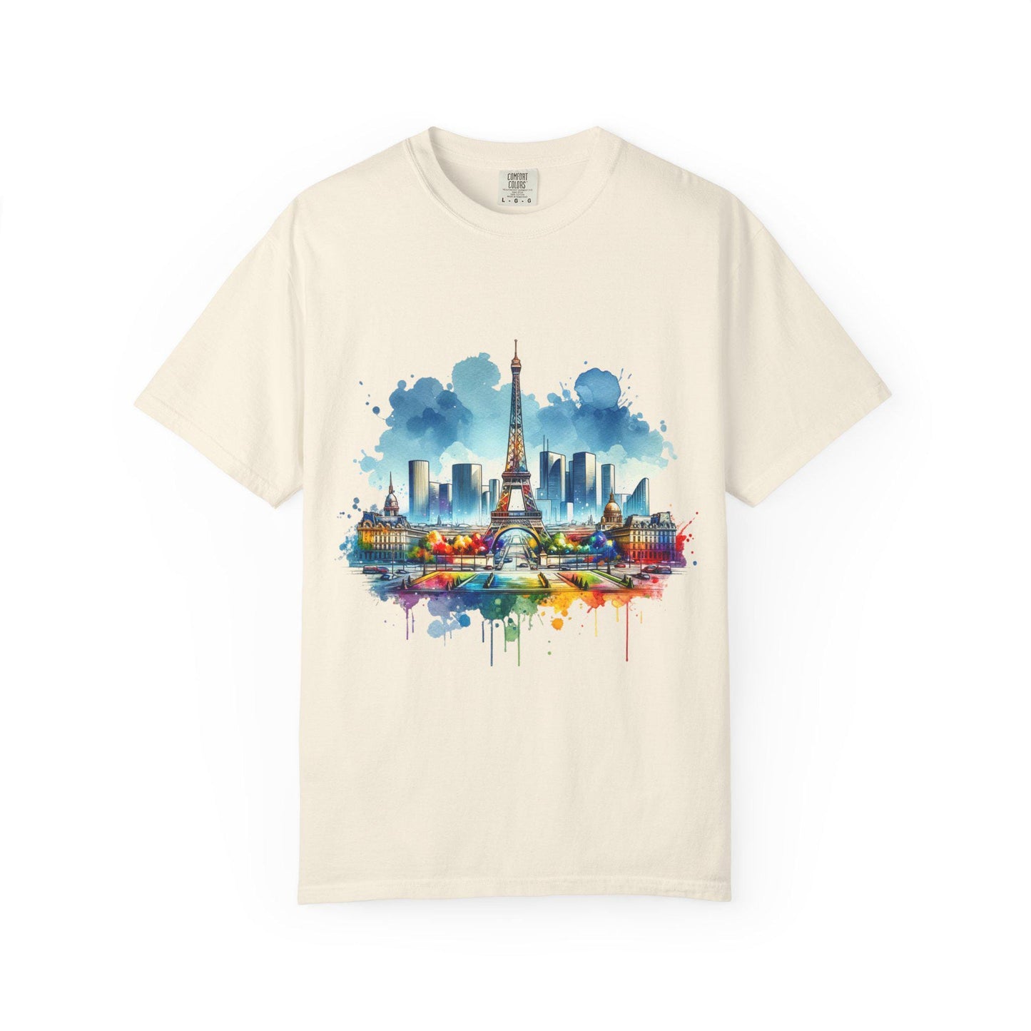Paris en Couleur T-Shirt, Casual Fashion Tee, Gift for Travelers, Summer Wardrobe Essential, Eiffel Tower Art Shirt, Vacation Vibe Tee