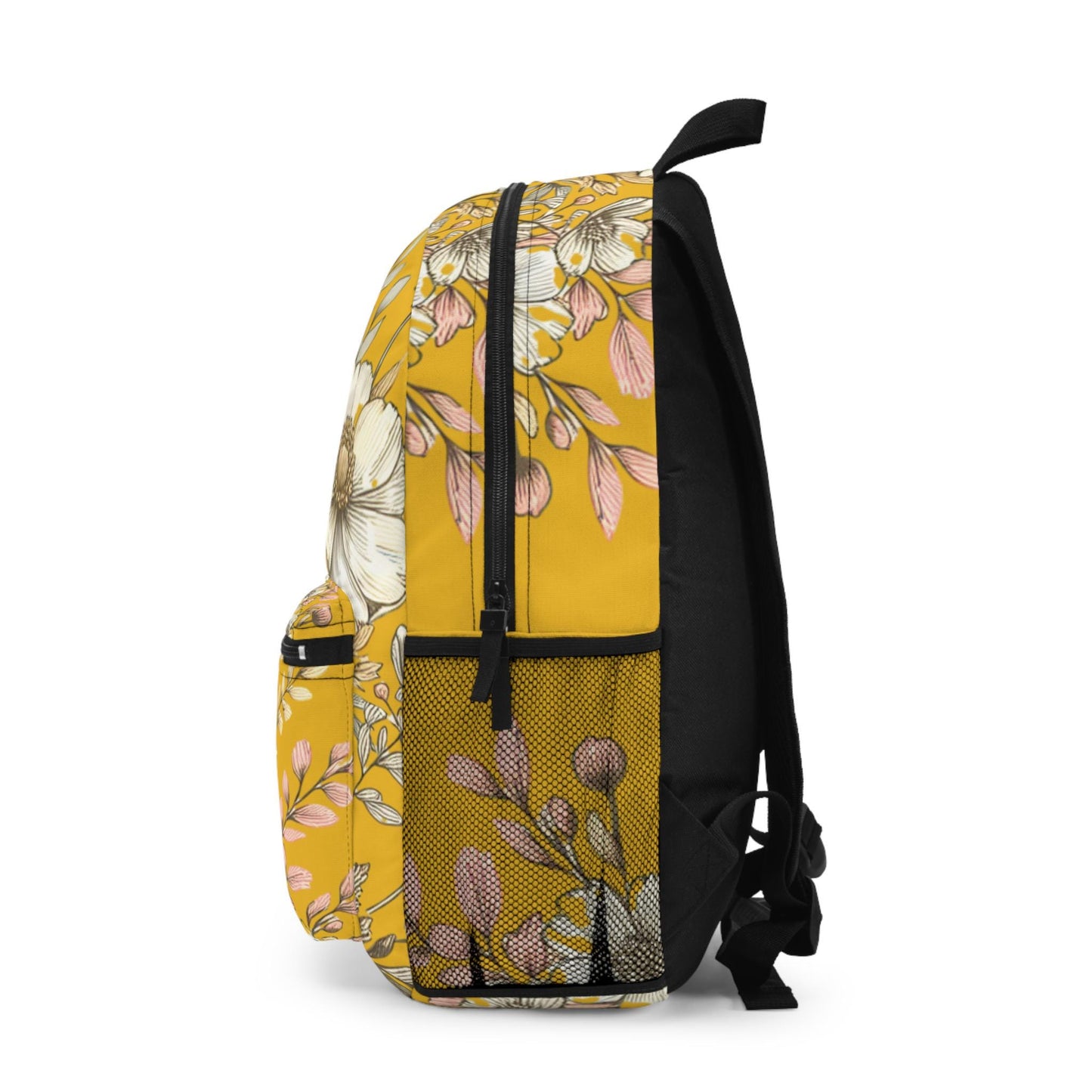 Boho Floral Backpack, Flower School Bag, Flower Print bag, Ideal for Elementary & Middle School Students, Back to School Supply for Students