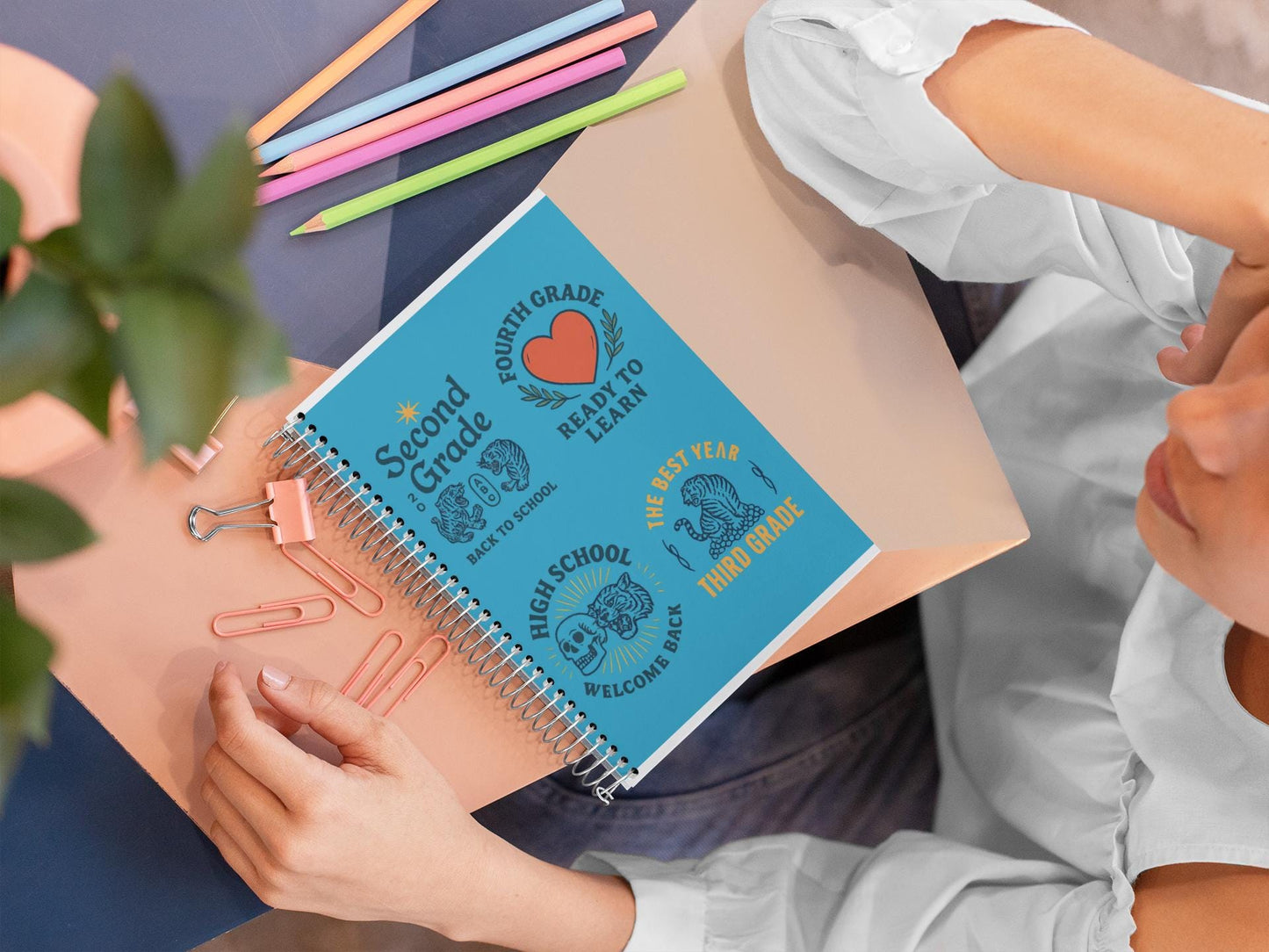 Back to School Spiral Notebook - Education Journal, Teacher Supplies, Ideal for Any School Grade, Study Organizer, School Supplies