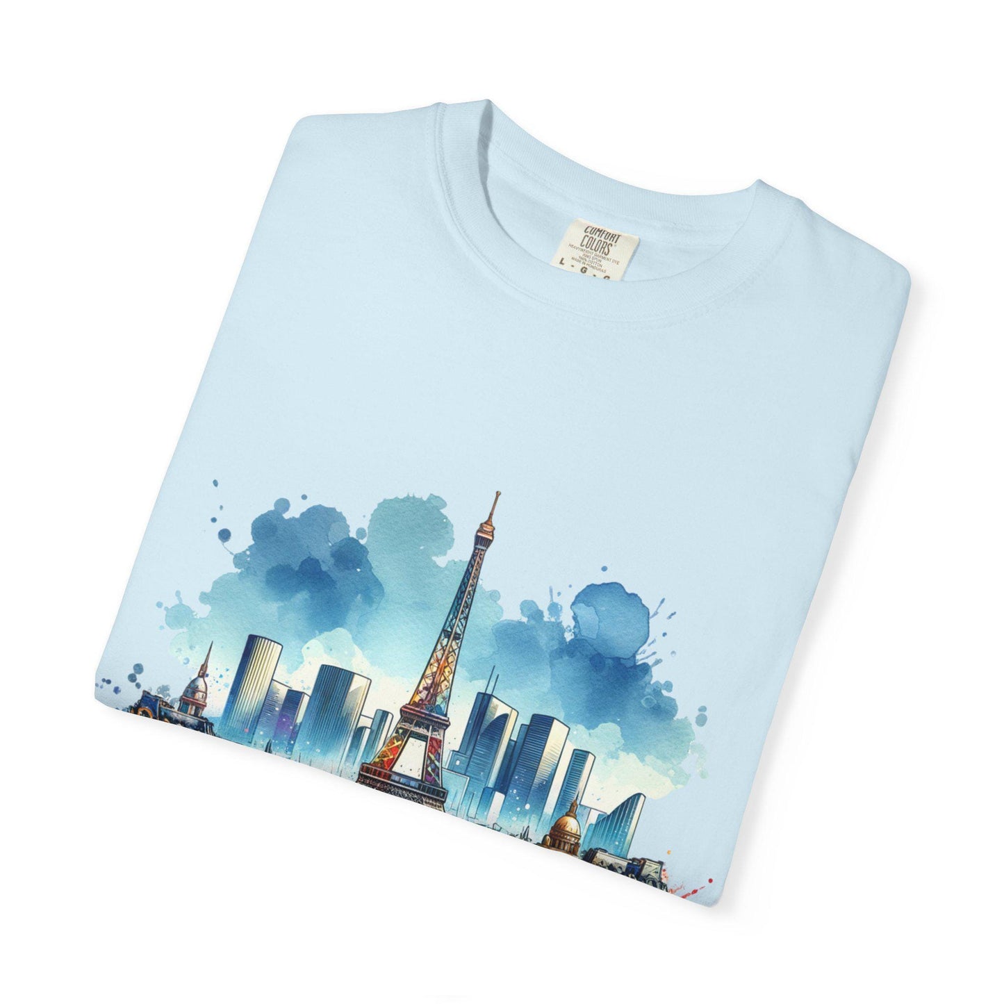 Paris en Couleur T-Shirt, Casual Fashion Tee, Gift for Travelers, Summer Wardrobe Essential, Eiffel Tower Art Shirt, Vacation Vibe Tee