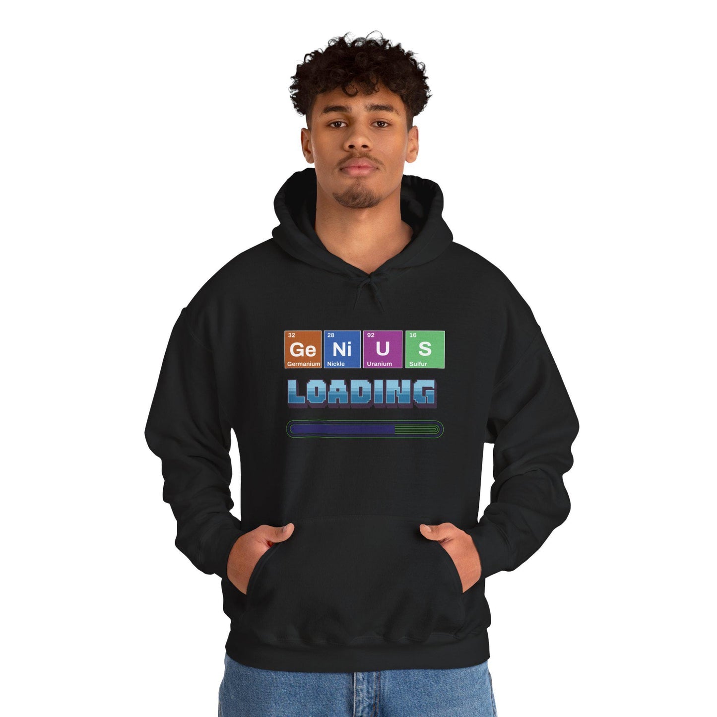 Genius Loading Graphic Sweatshirt, Funny Science Teacher Gift, Back to School Hoodie, Comfort Colors Casual Wear, Nerdy Back to School Top