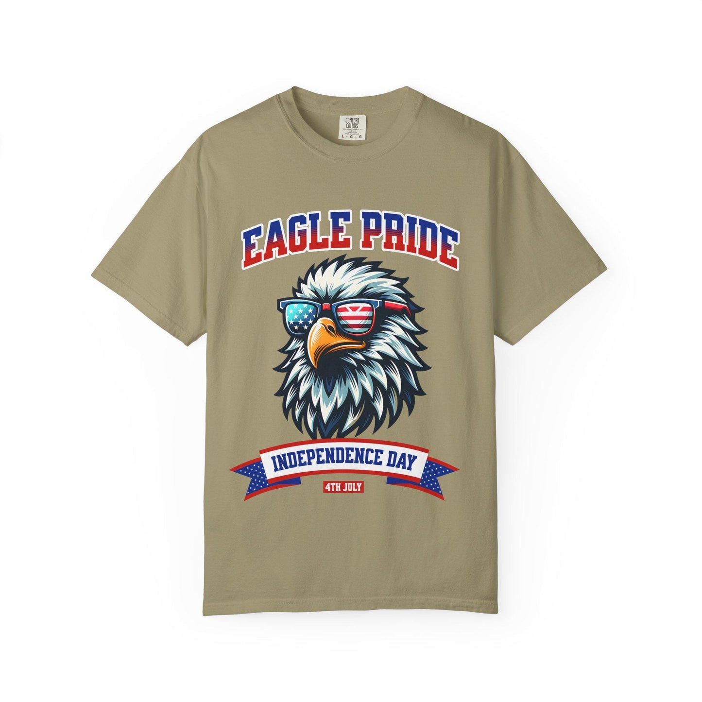 American Eagle 4th of July T-Shirt, Men and Women Garment-Dyed July 4th Tee, Summer BBQ, Independence Day, Red White Blue, Comfort Colors.