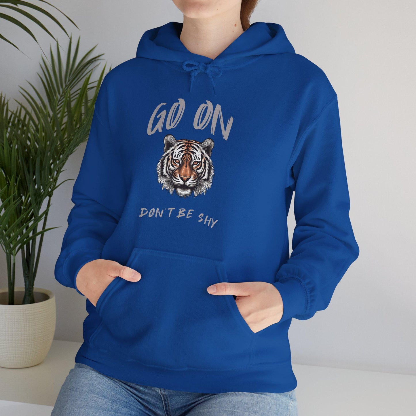 Love and Fun Tiger Hoodie Sweatshirt, Flirty Hoodie, Cozy Pullover, Gift for Him/Her, Birthday Present, Outdoors Summer Flirty Tee