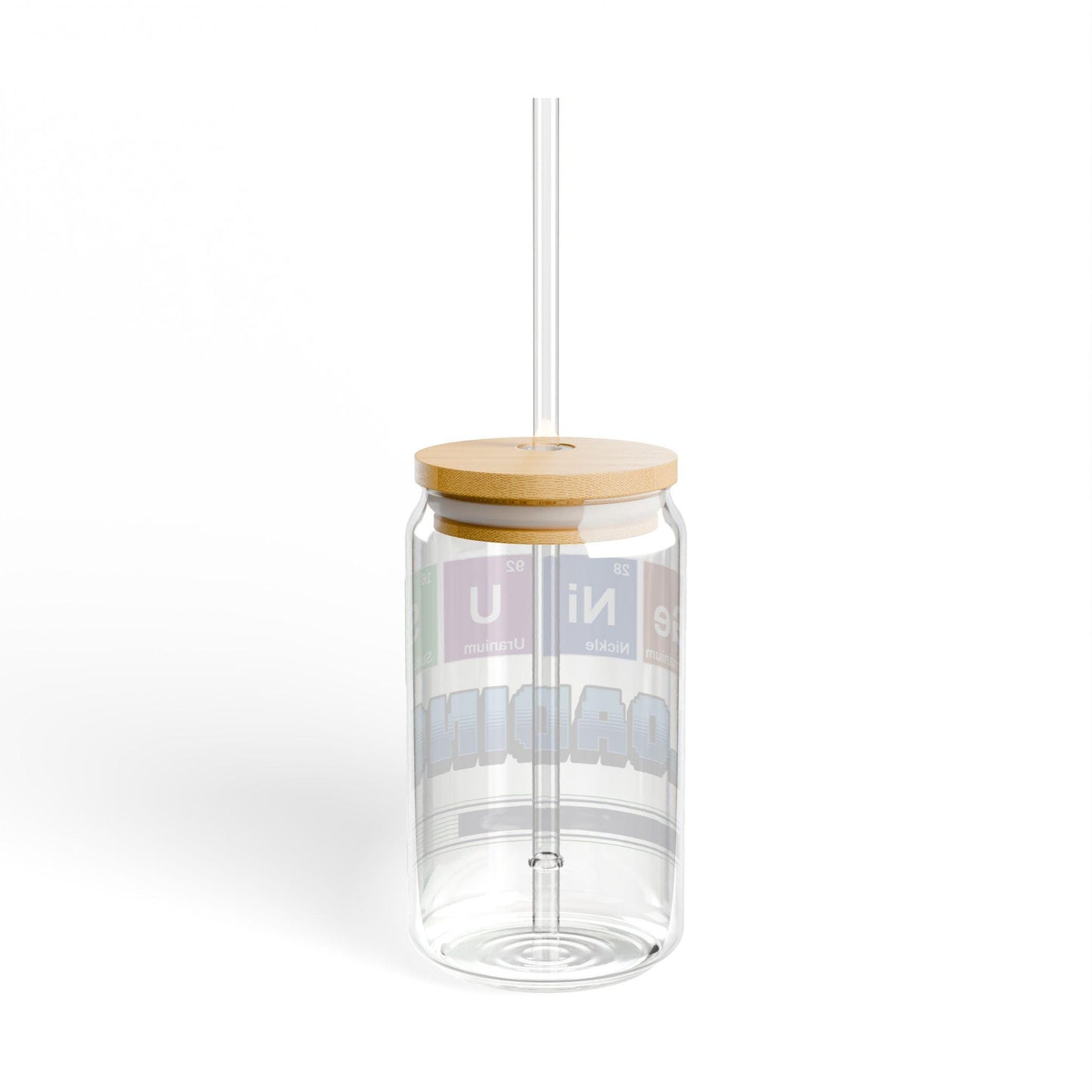 Geeky Science Sipper Glass with Straw, Loading Specimen Tea Water Cup, Perfect for Science Lovers, Gifts for Chemists, Unique Home Decor