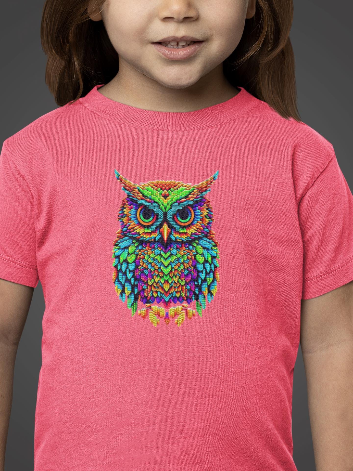 Owl Kids Tee, Fun Graphic T-Shirt for Boys and Girls, Vibrant Owl Shirt, Creative Gift for Boys & Girls, Animal Lover Shirt, Owl T-Shirt