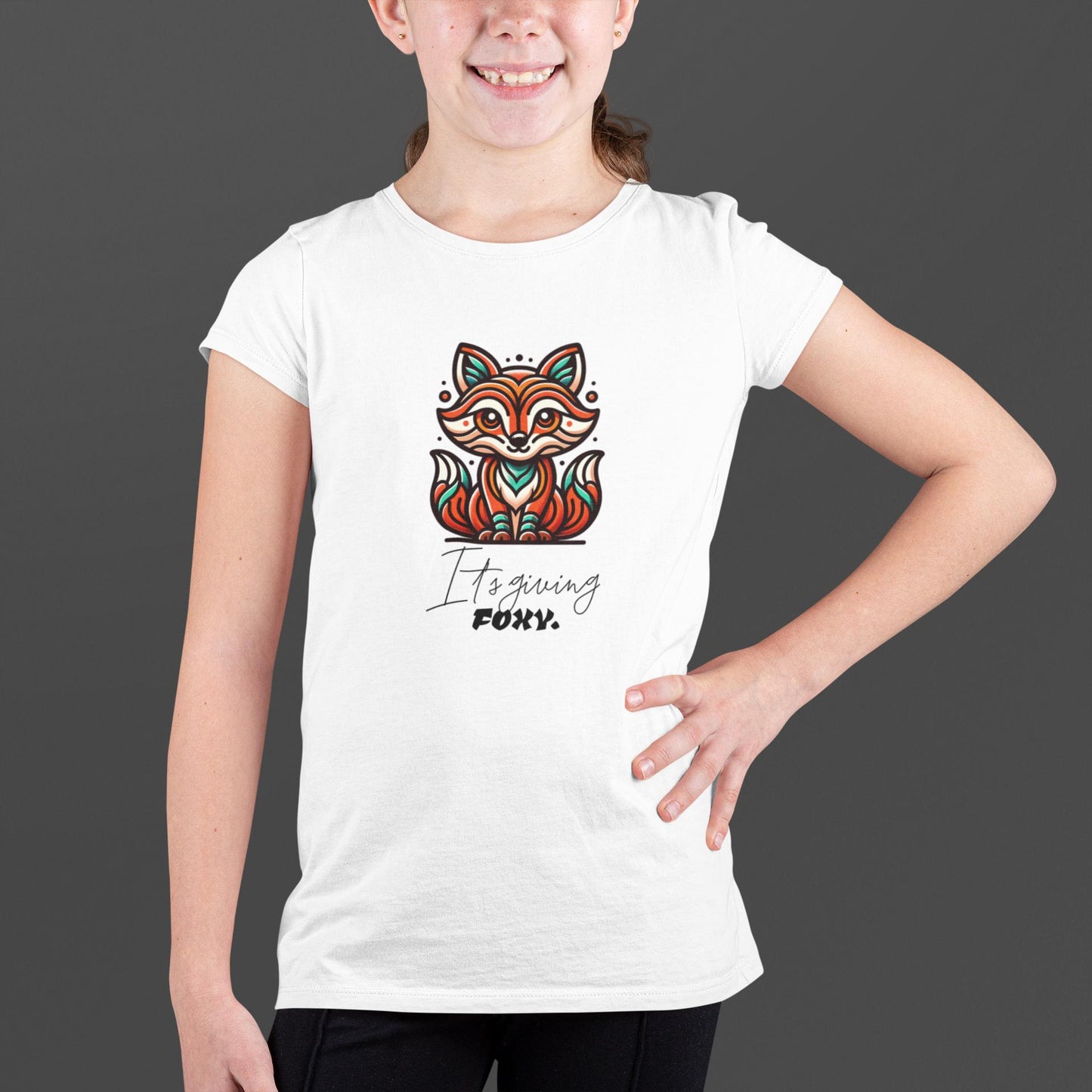 Colorful Foxy Kids Tee, Fun Graphic T-Shirt, Cute Animal Tee, Gifts for Young Ones, Fox Lover Shirt, Nature Lovers Shirt, Fun Animals Tee