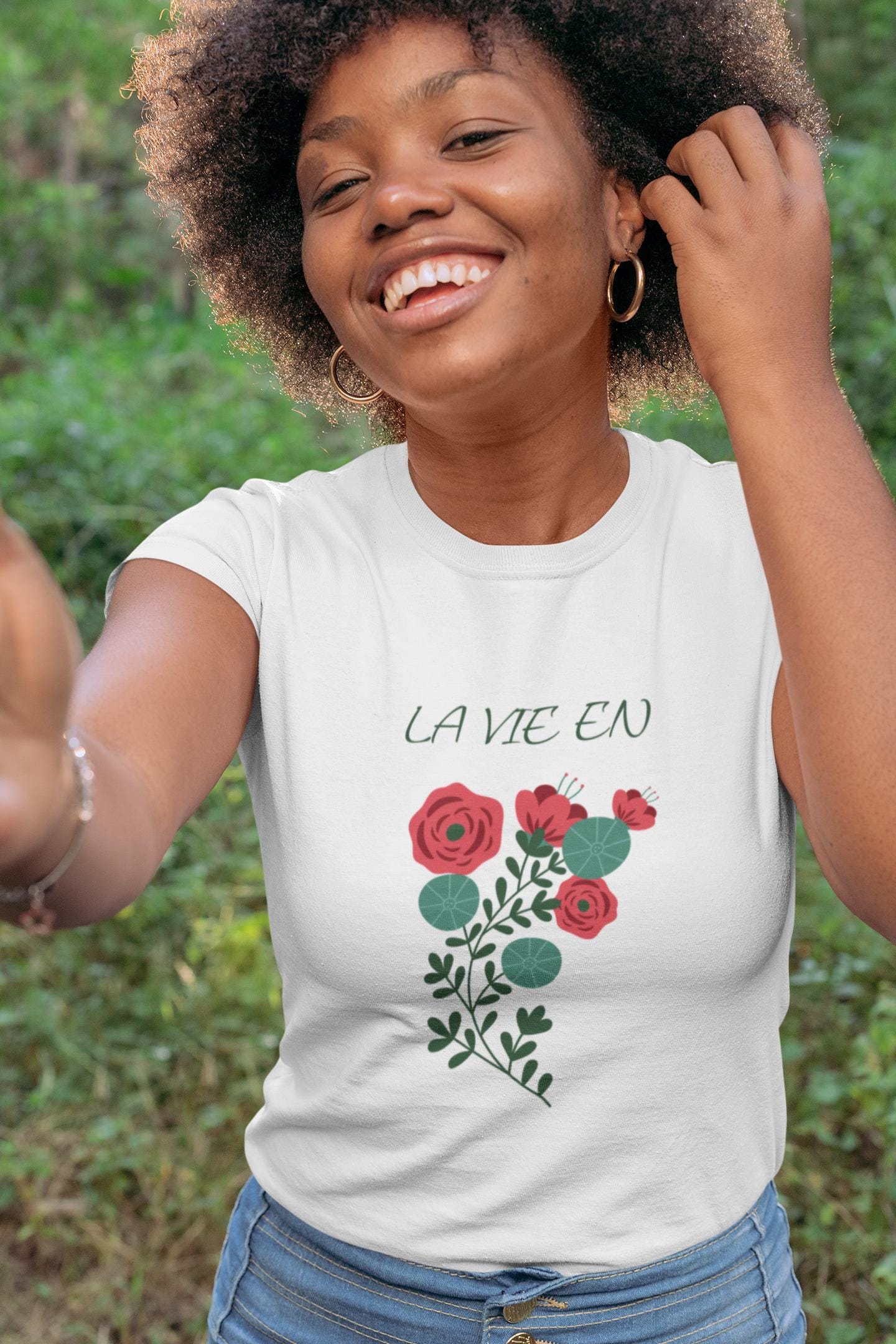 Floral Unisex Tee with Romantic Vibes, Perfect for Casual Spring Fall Summer Wear, Gifts, Valentine's Day, Plant Lovers, Everyday Style