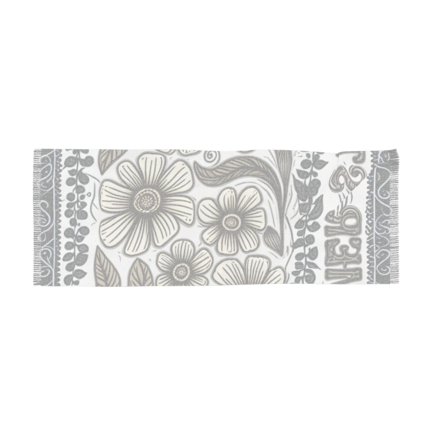 Floral Lightweight Scarf, Bohemian Wrap, Spring Accessory, Gift for Her, Summer Vibes, Women's Fashion, Fun Outdoor Camping Vibes