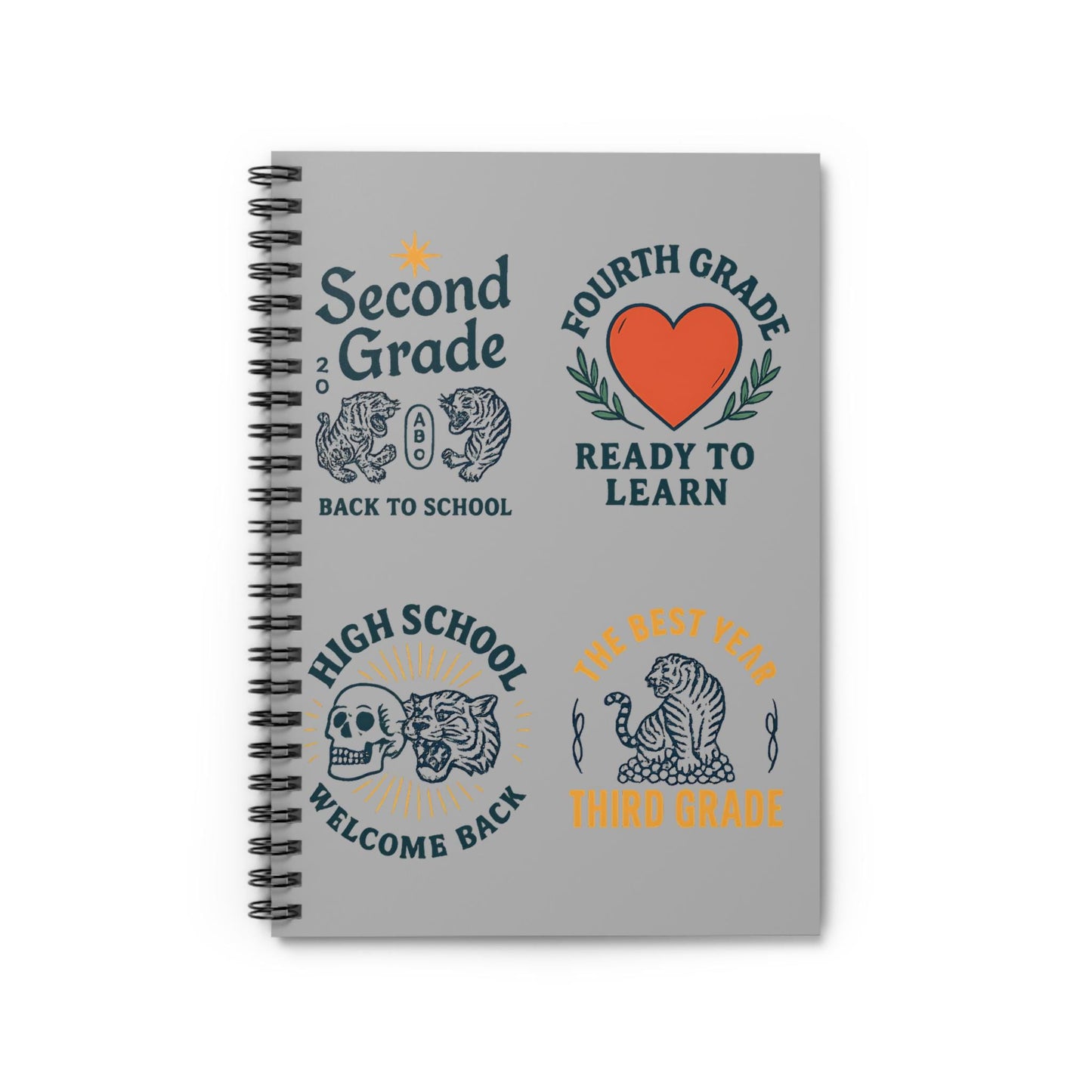 Back to School Spiral Notebook - Education Journal, Teacher Supplies, Ideal for Any School Grade, Study Organizer, School Supplies