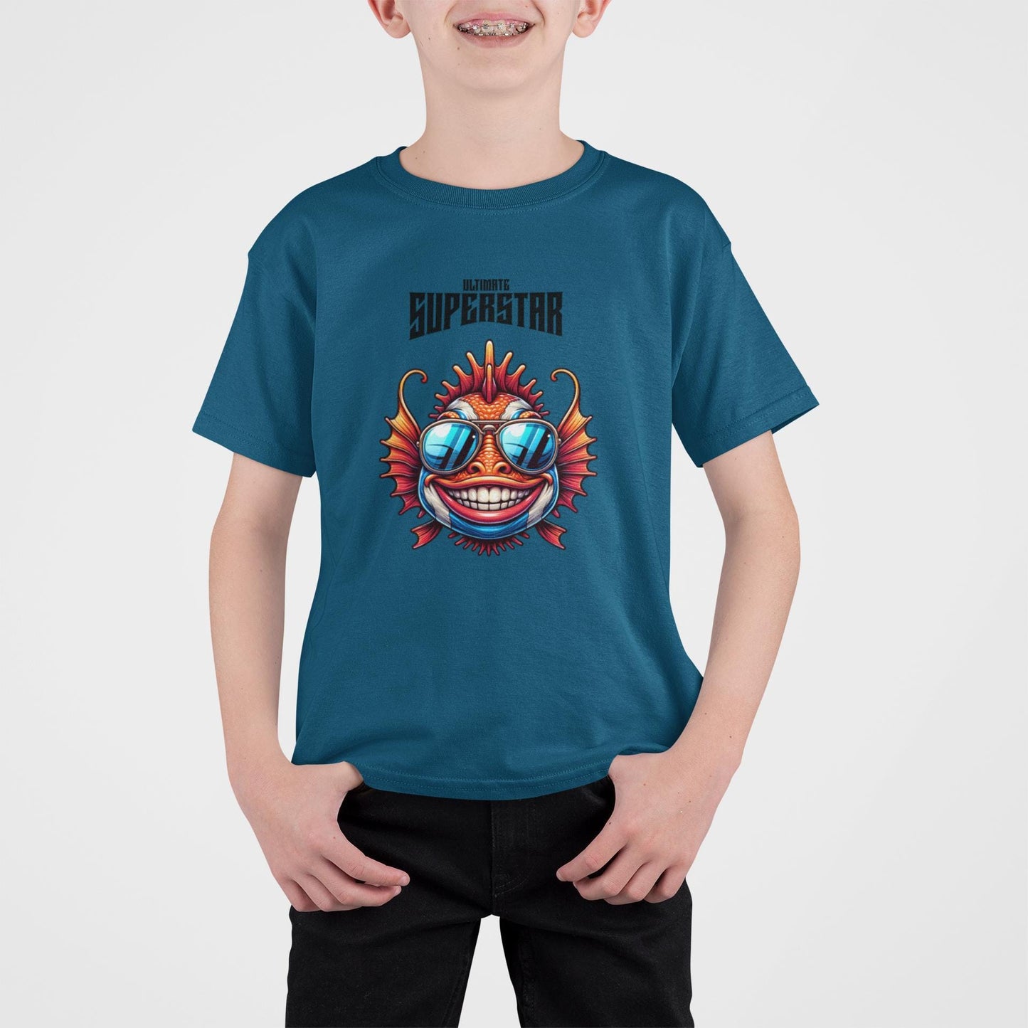 Kids Graphic Tee - "Superstar" Design, Fun Shirt for Children, Cool Summer Clothing, Gift for Kids, Party Wear, Back to School Apparel