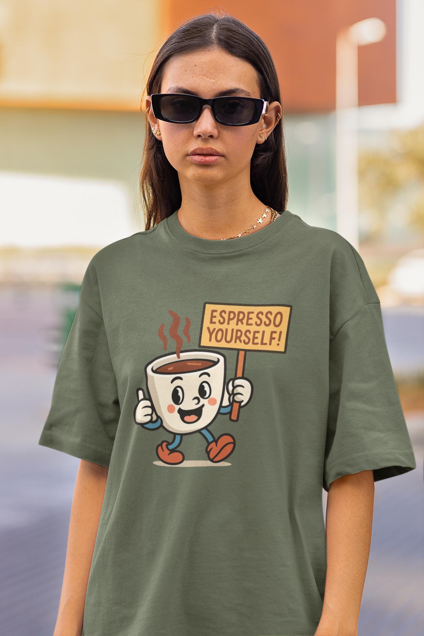 Espresso Yourself T-Shirt, Fun Coffee Tee, Casual Tee for Baristas, Quirky Drink Humor Tee, Espresso Espresso Drinker Gift, Iced Espresso