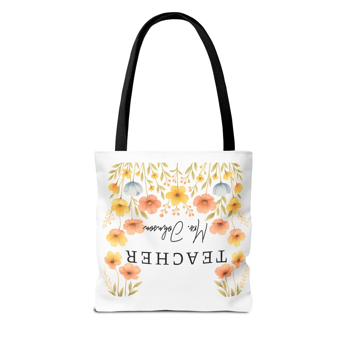 Personalized Teacher Name Tote Bag - Perfect Gift for Educators, Back to School, Classroom Essential, Teacher Appreciation, Eco-Friendly Bag