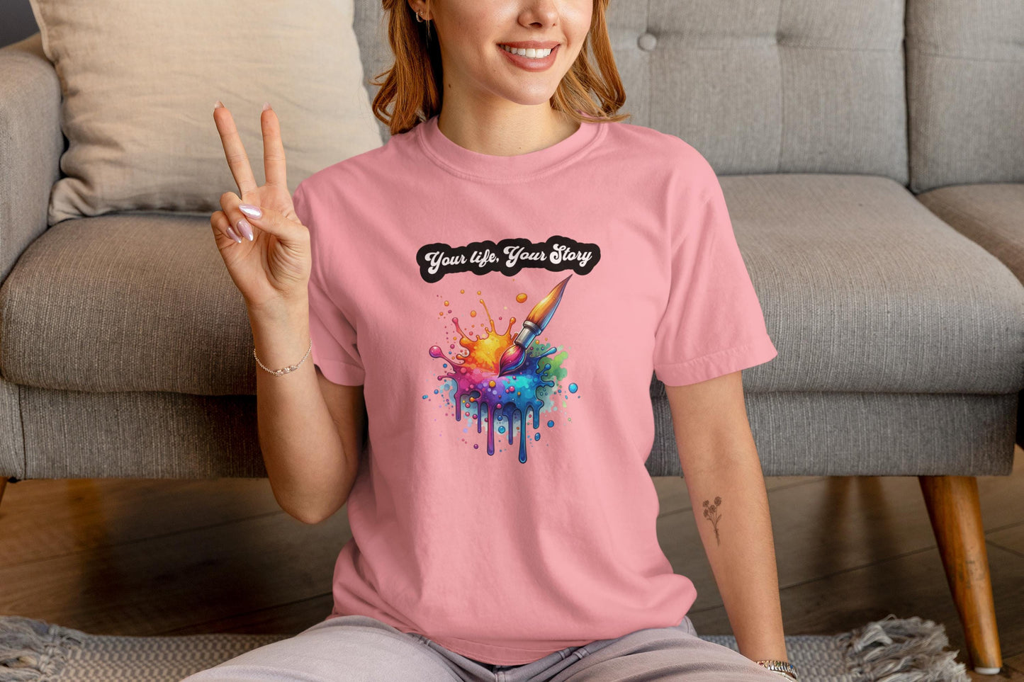 Motivational Your Life, Your Story T-Shirt, Inspirational Tee, Kindness Shirt for Boys & Girls, Comfort Colors Back to School Clothing