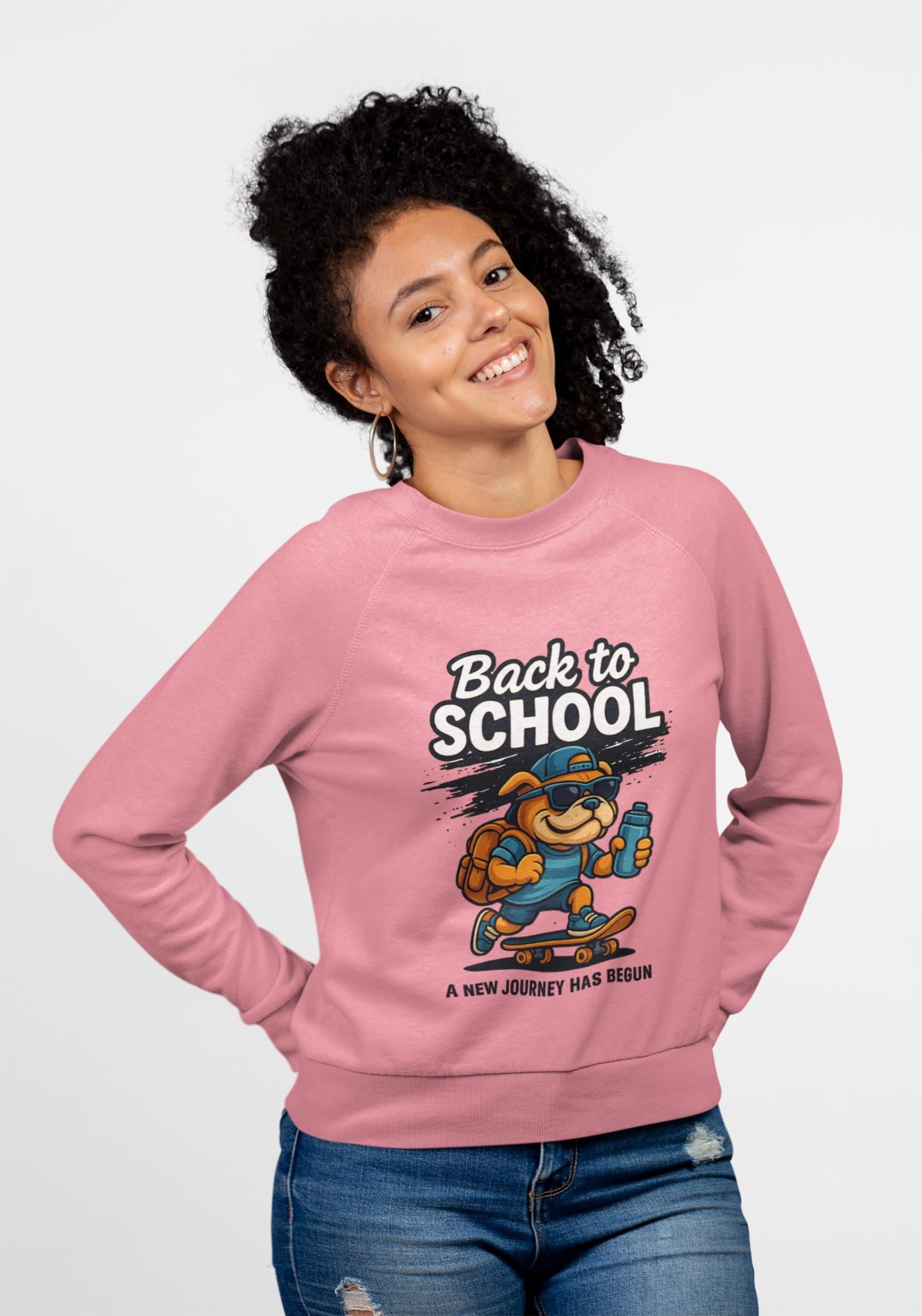 Back to School Youth Crewneck Sweatshirt, Cozy Pullover for Kids, Welcome Back Sweatshirt, Back2School Sweatshirt, Student Sweatshirt