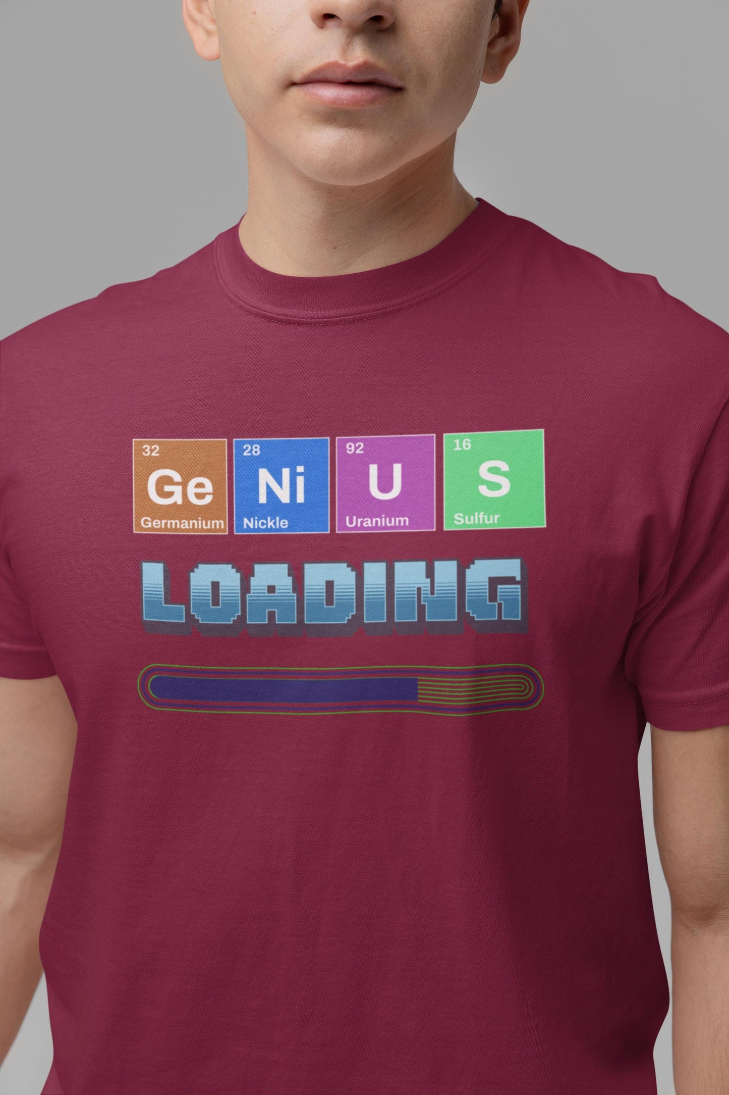 Genius Loading T-Shirt, Funny Science Shirt, Graphic Tee Gift for Students, Comfort Colors Casual Wear, Fun Back to School Nerdy Tee, Unisex