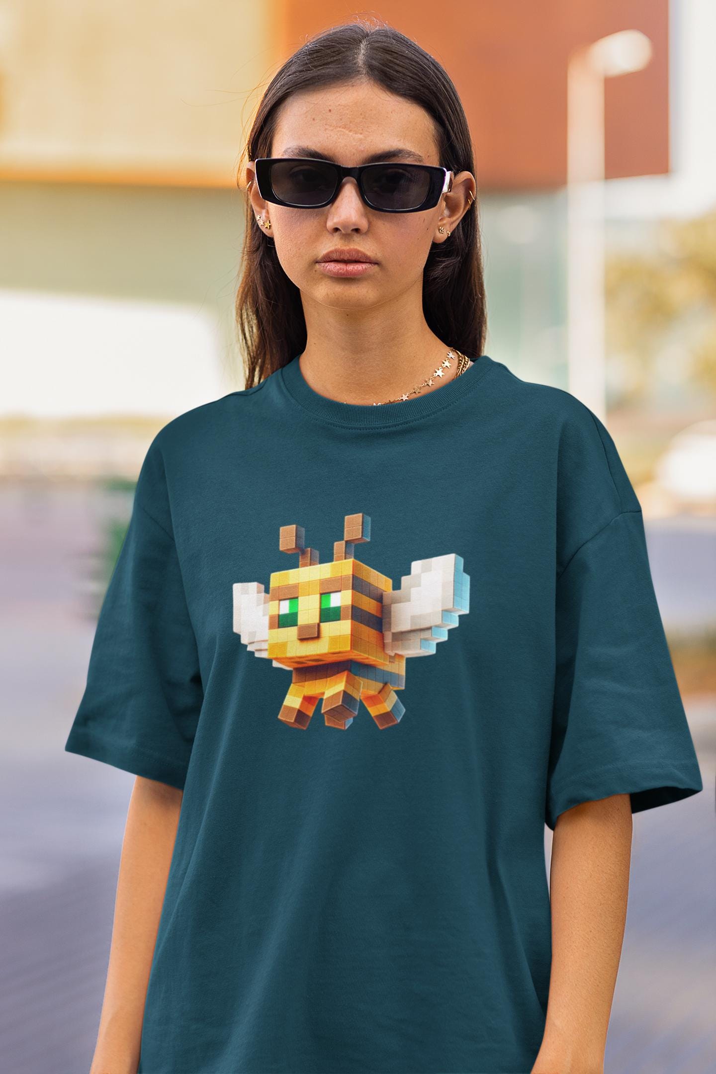 Minecraft Bee Inspired Kids Tee, Minecraft Bee Shirt, Fun Kids Tee, Gaming Apparel, Birthday Gift for Boys and Girls, Back to School Apparel