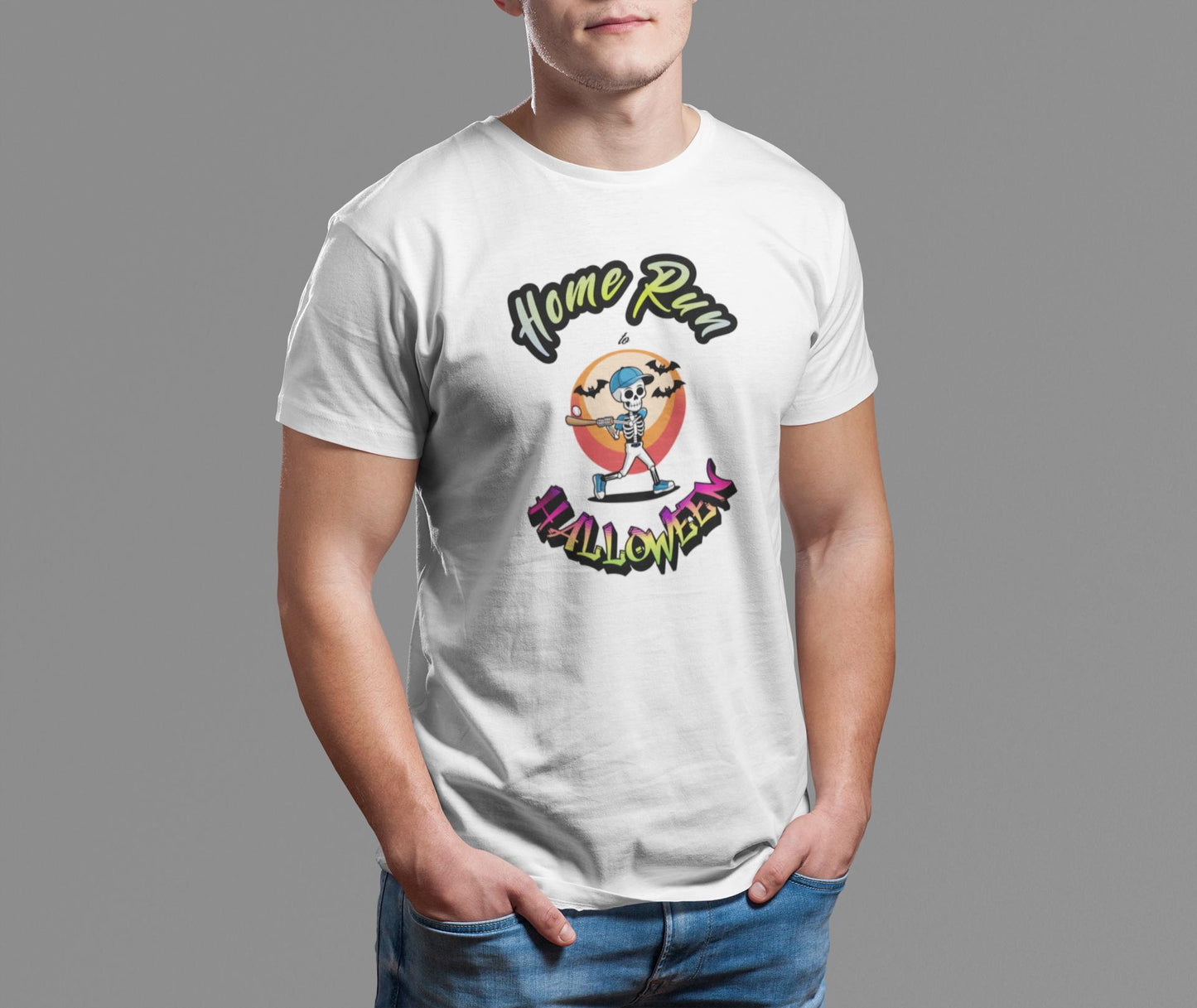 Summerween Baseball T-Shirt, Halloween Home Run Tee, Funny Monster Beach Party, Spooky Baseball Tee, Trendy Summer Tee, Halloween Baseball