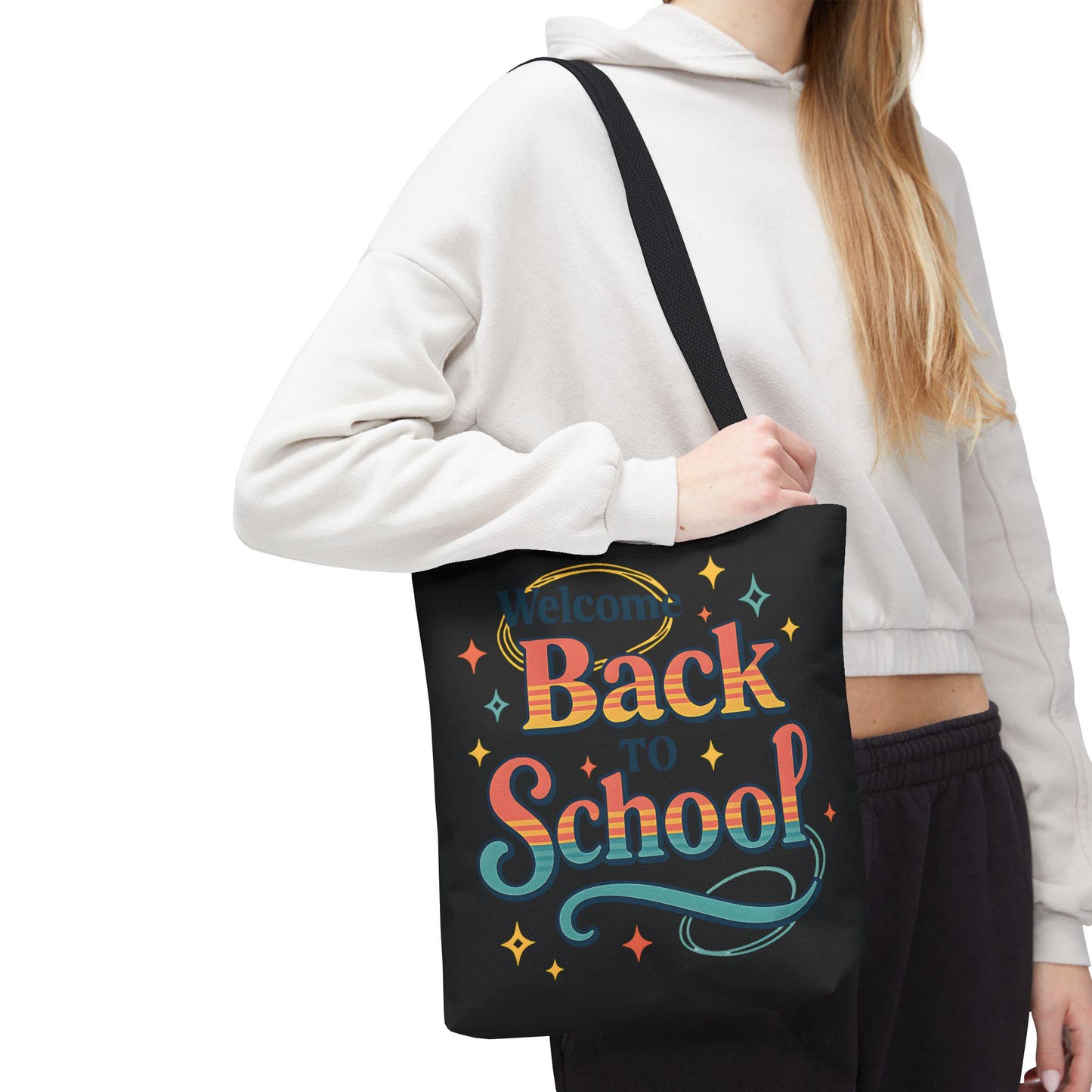 Back to School Tote Bag - Stylish Carryall for Students, School Events, College, Eco-Friendly, Gift for Teacher Appreciation Back to School