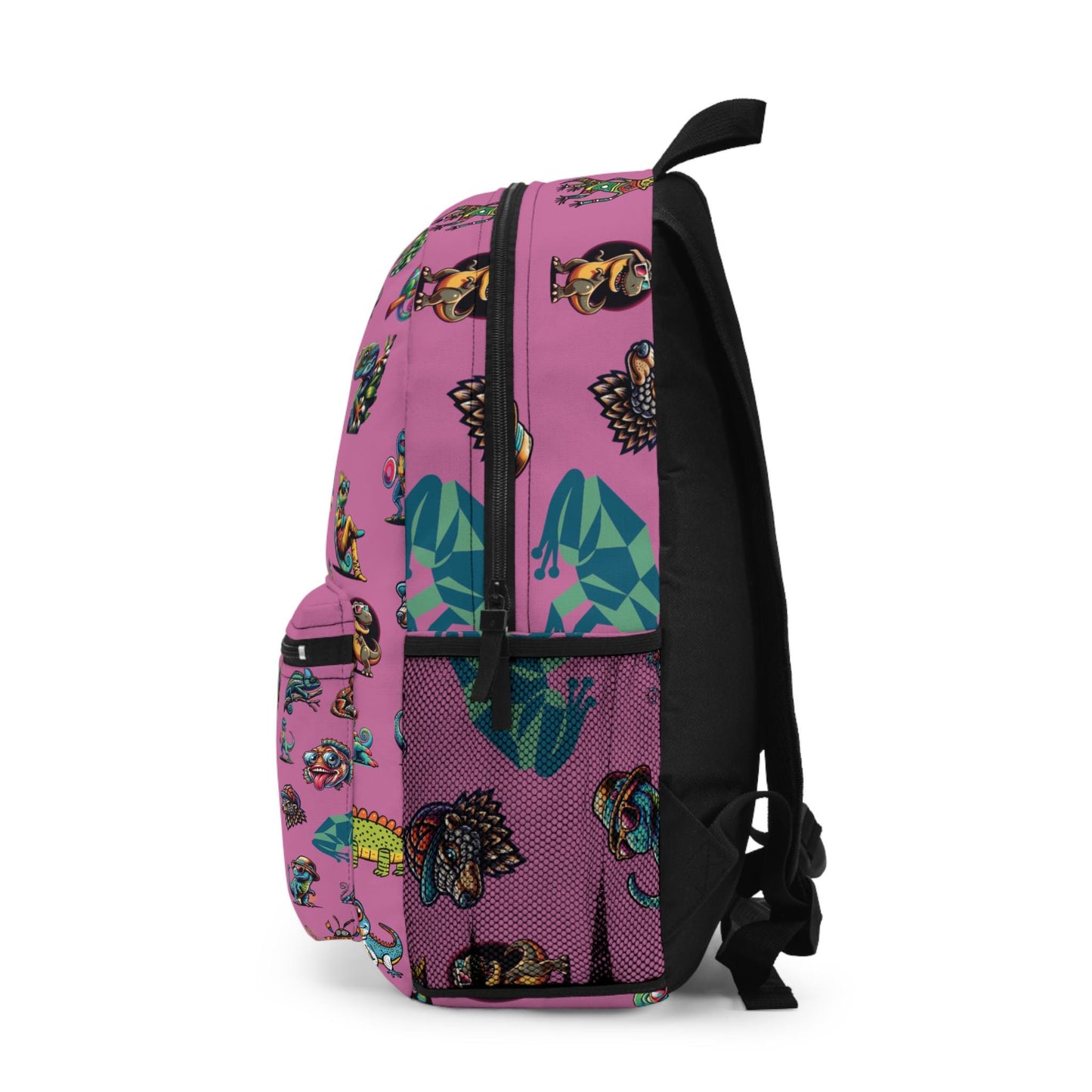 Animal Print Kids Backpack, Personalized School Bag for Elementary & Middle School Kids, Custom Name Bag for Gamer Enthusiast Back-to-School
