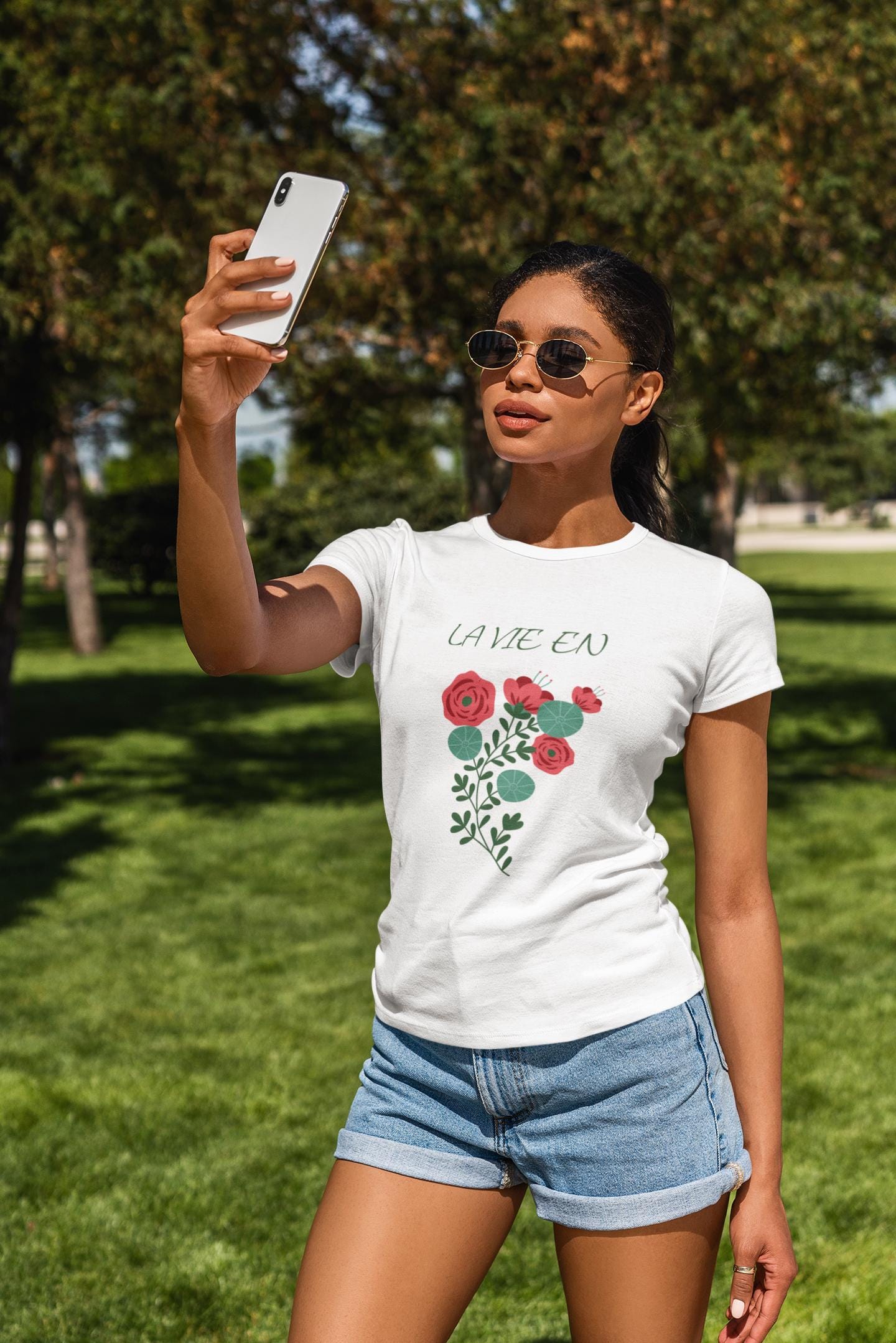 Floral Unisex Tee with Romantic Vibes, Perfect for Casual Spring Fall Summer Wear, Gifts, Valentine's Day, Plant Lovers, Everyday Style