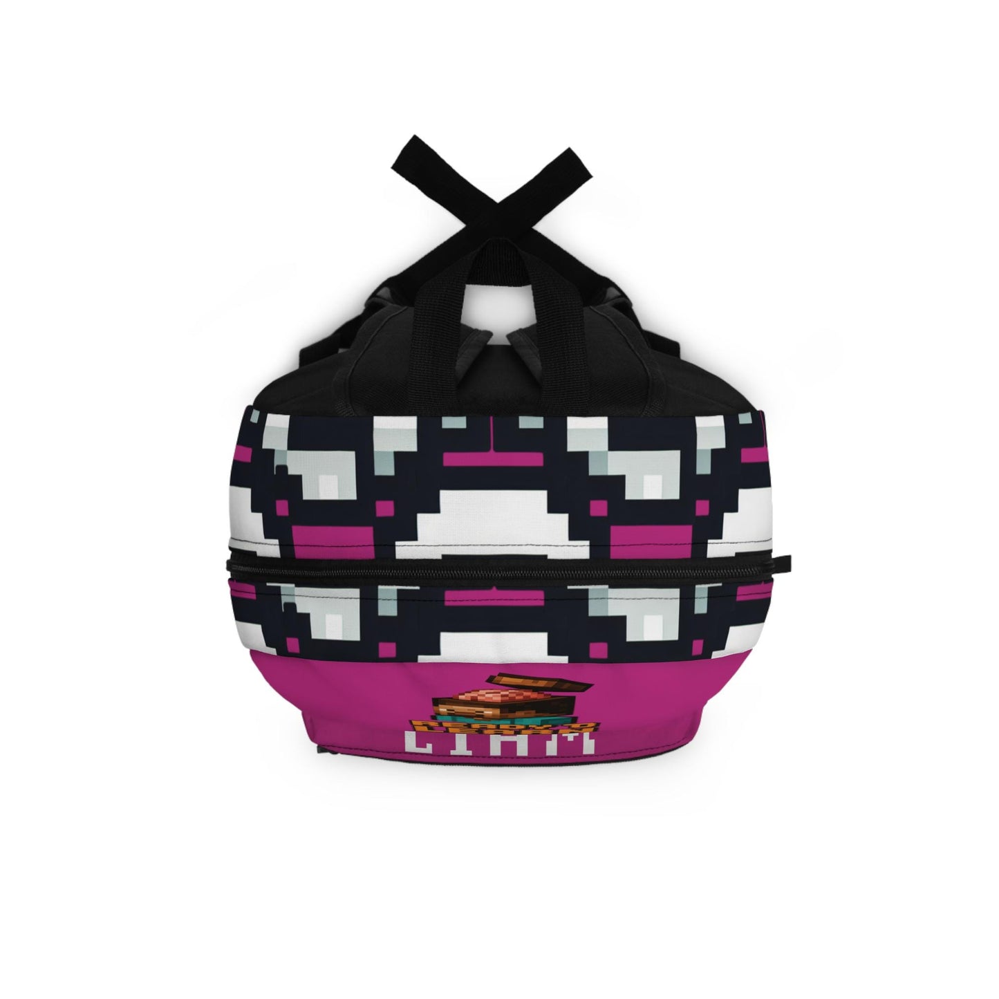 Minecraft Inspired Backpack, Personalized School Bag for Elementary & Middle School Kid, Custom Name Bag for Gamer Enthusiast Back-to-School