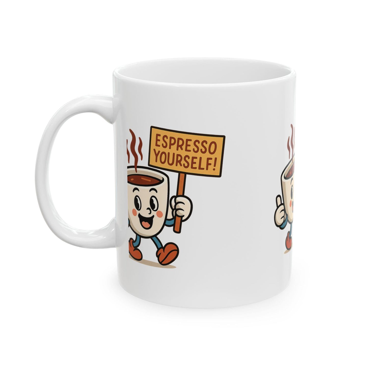 Espresso Yourself Coffee Mug, Cute Drinkware Gift for Coffee Lovers, Espresso Mug, Ideal Back 2 School Gift for Teachers and Parents