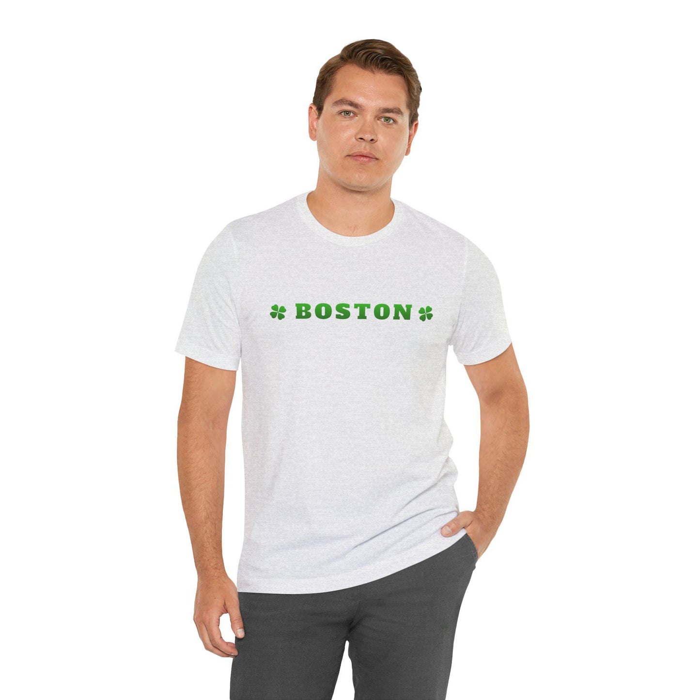 Boston Tee, Unisex Short Sleeve Shirt, Irish Festival T-Shirt, Casual Everyday Wear, Boston Pride Apparel