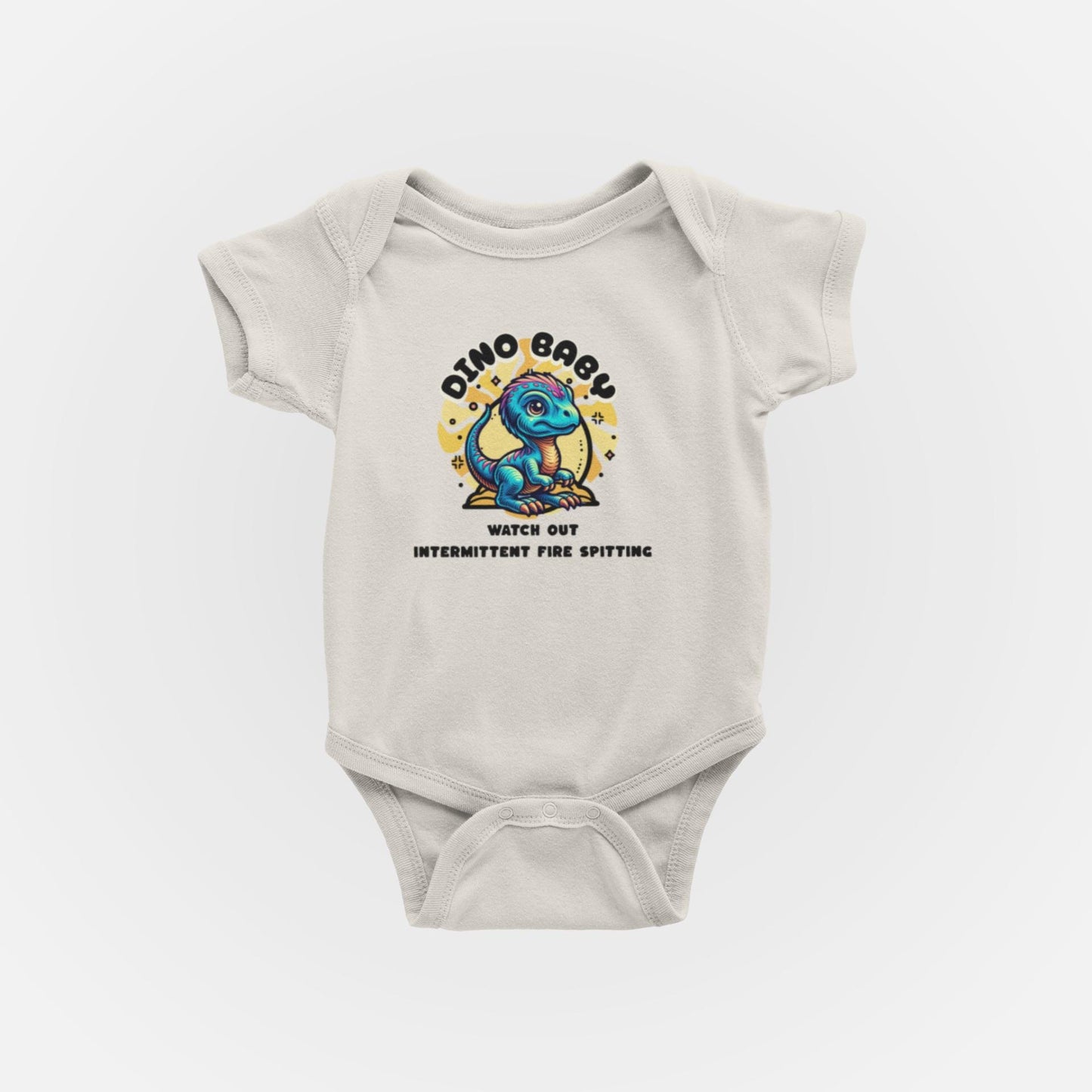 Baby Onesie - "Dino Baby" Baby Suit, Newborn Gift, Toddler Outfit, Baby Shower Gift, Baby Clothes, Spring Wear, Bodysuits for Newborn