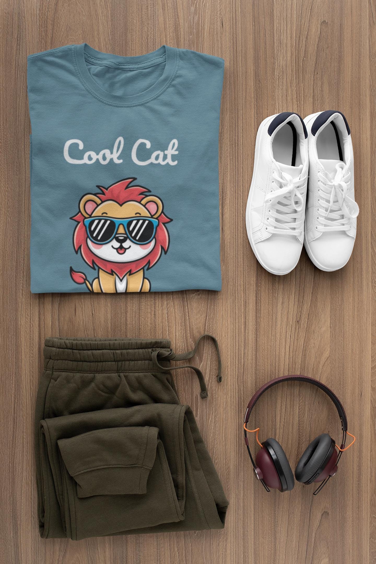 Cool Cat Kids Tee - Fun Animal Shirt, Gift for Children, Birthday Present, Cool Summer Wear, Cute Graphic Tee, Back to School Apparel