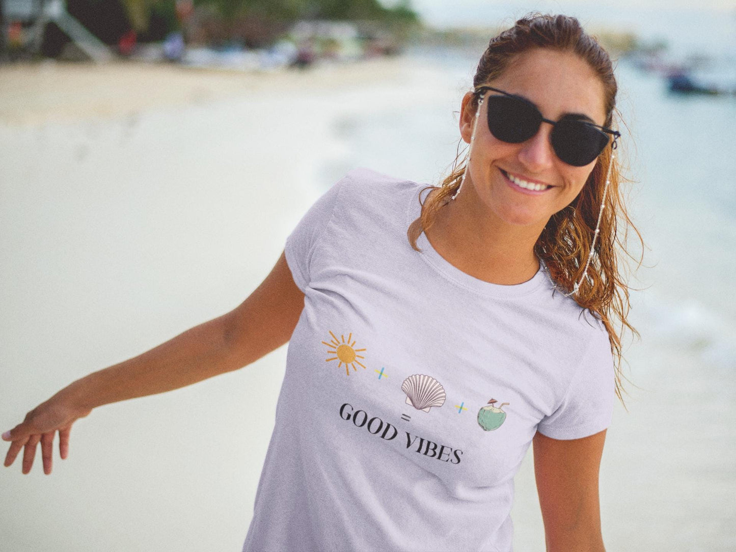 Good Vibes Unisex Tee | Beach Lover T-Shirt, Summer Essentials, Gift for Friends, Casual Wear, Eco-Friendly Fashion