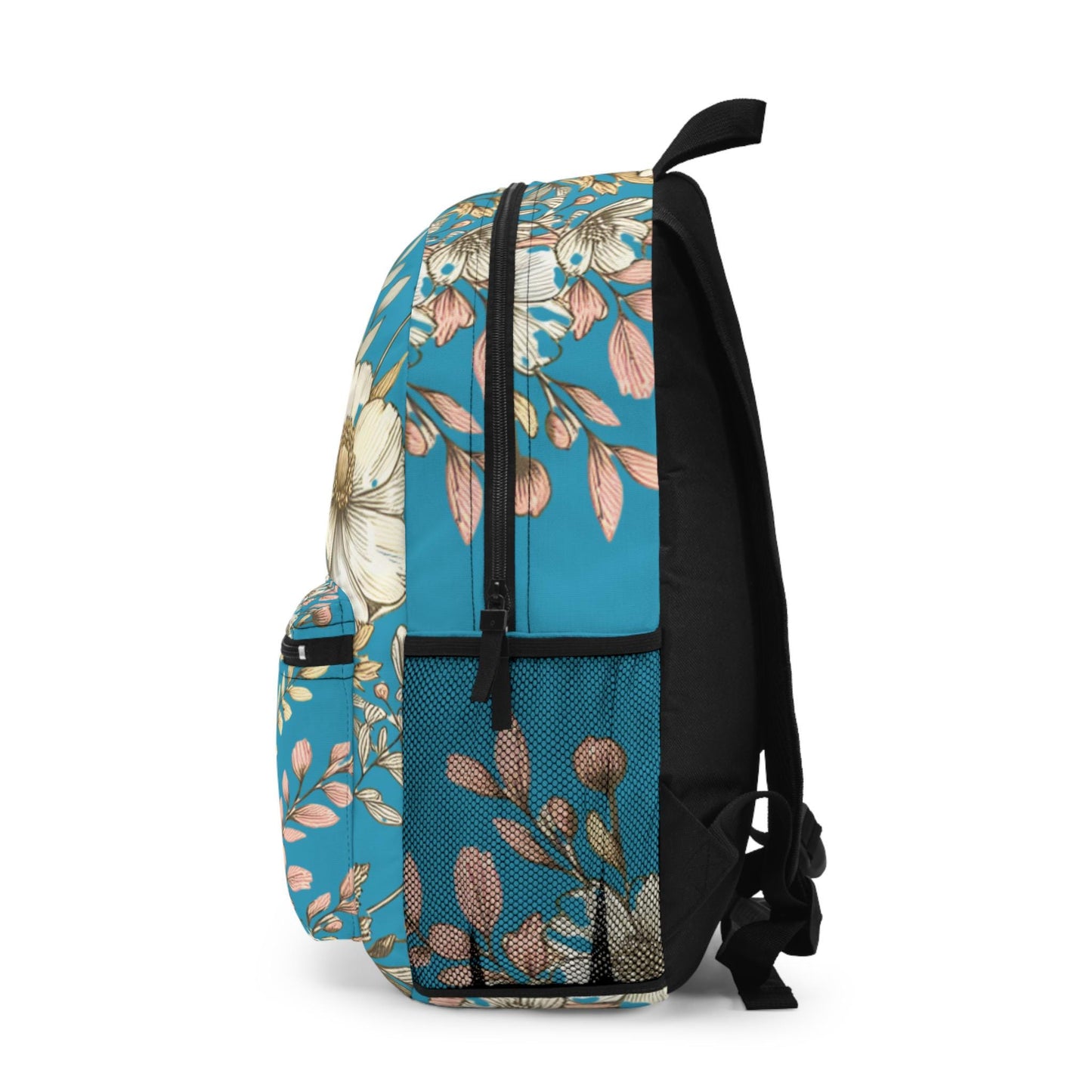 Boho Floral Backpack, Flower School Bag, Flower Print bag, Ideal for Elementary & Middle School Students, Back to School Supply for Students