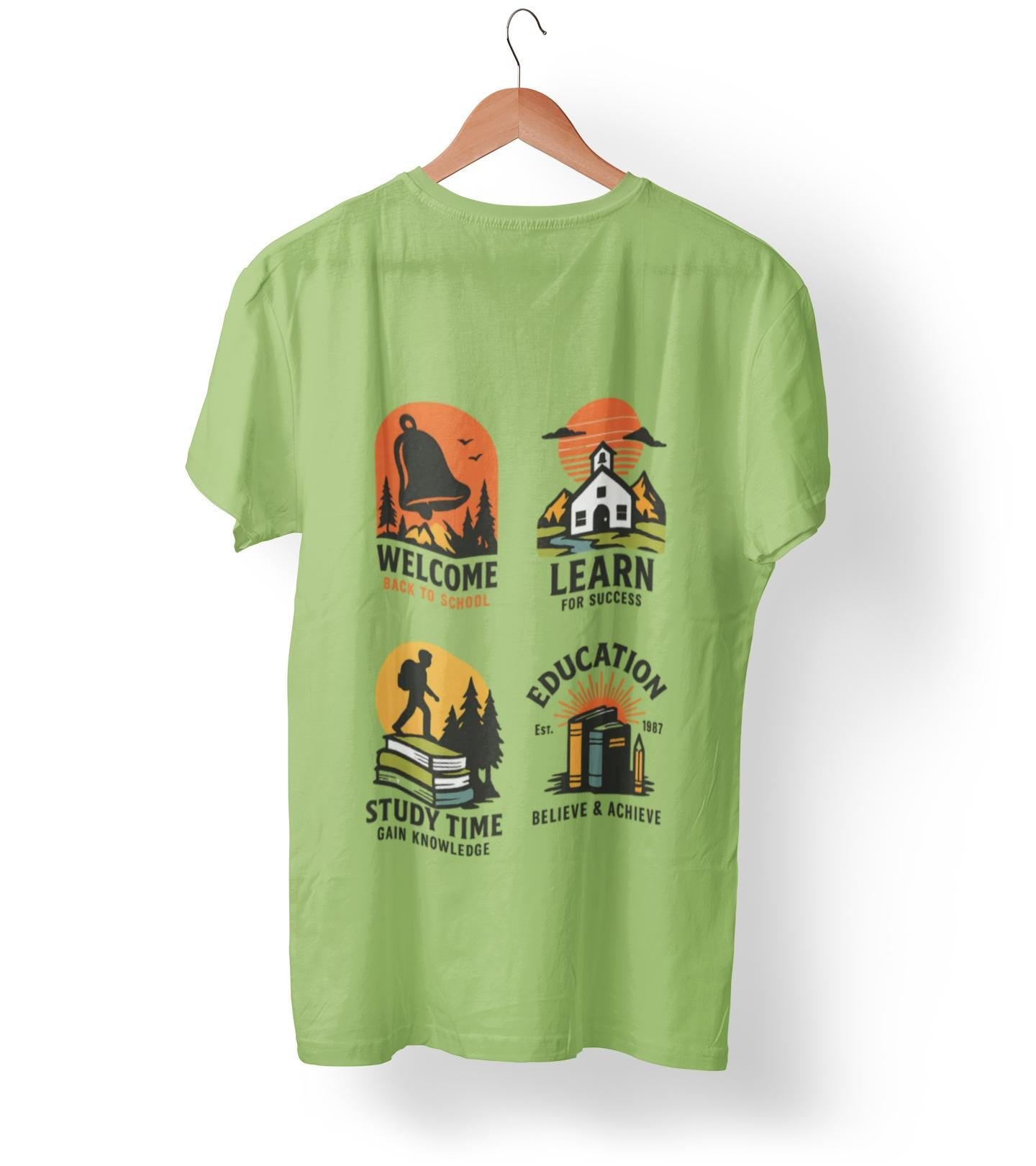 Kids Educational Tee - Welcome, Learn, Study Time, Fun Learning Shirt, Classroom Style, Back to School, Gift for Boys & Girls back to School