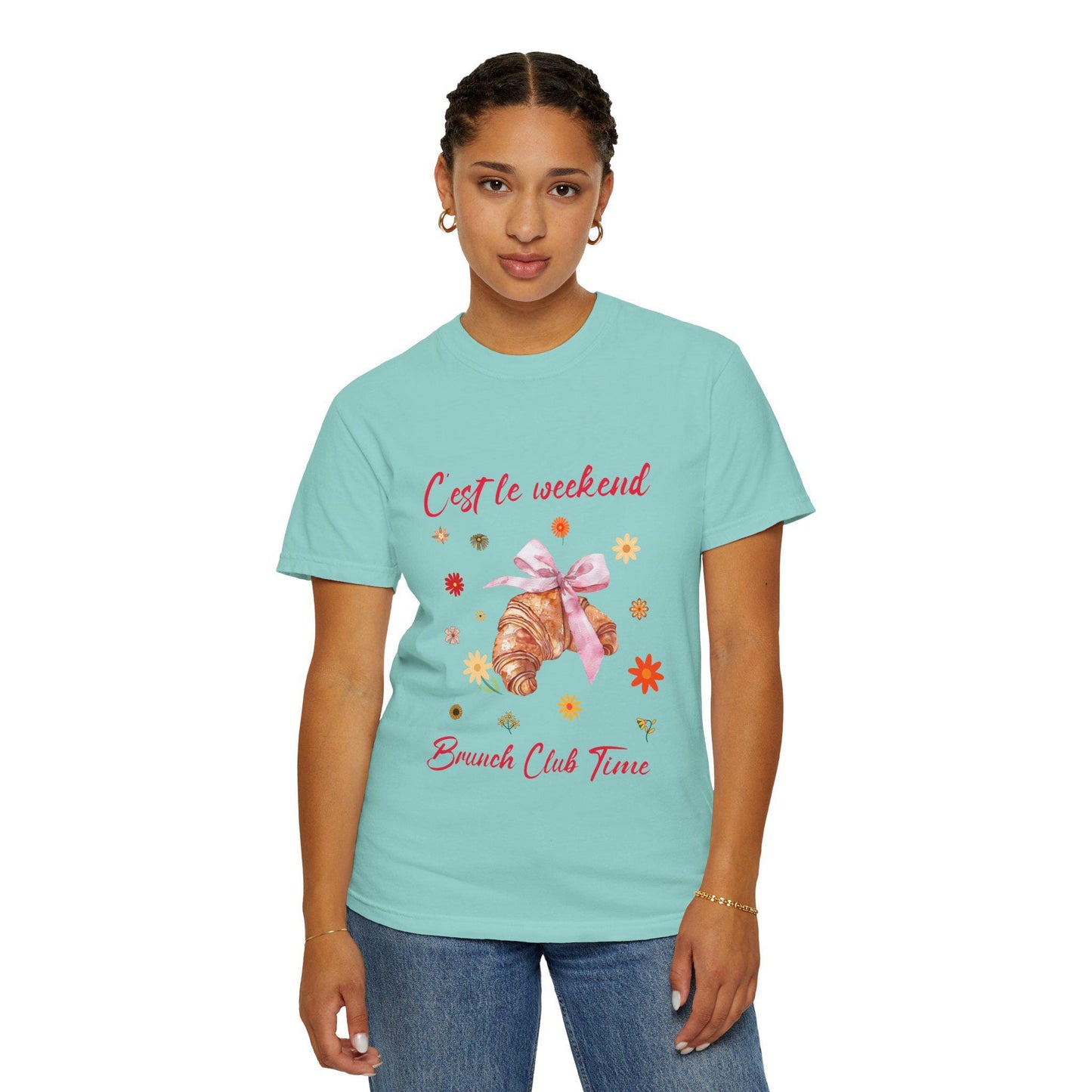 Brunch Club T-shirt, Weekend Style Tee, Breakfast Apparel, Bakery Lover Shirt, Foodie Shirt, Aesthetic Shirt, Trendy Tee, Comfort Colors Tee