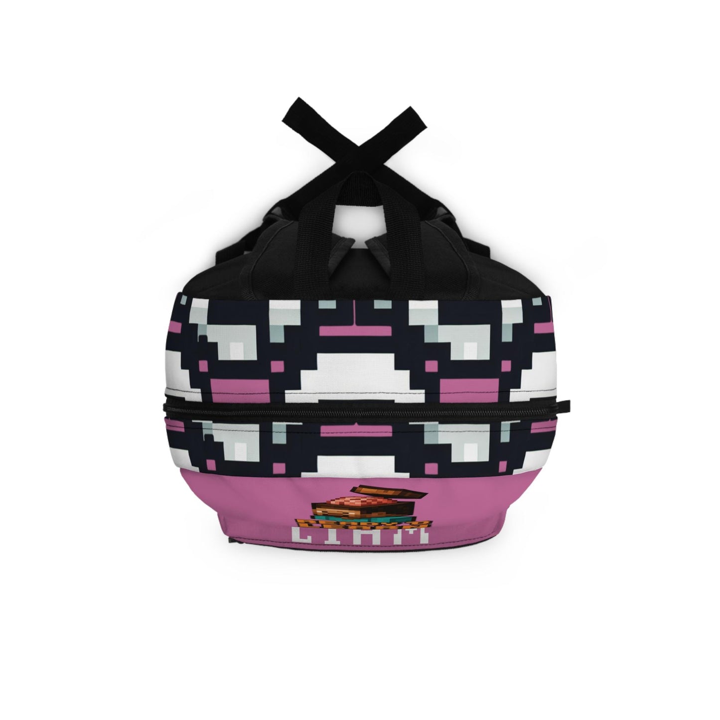 Minecraft Inspired Backpack, Personalized School Bag for Elementary & Middle School Kid, Custom Name Bag for Gamer Enthusiast Back-to-School