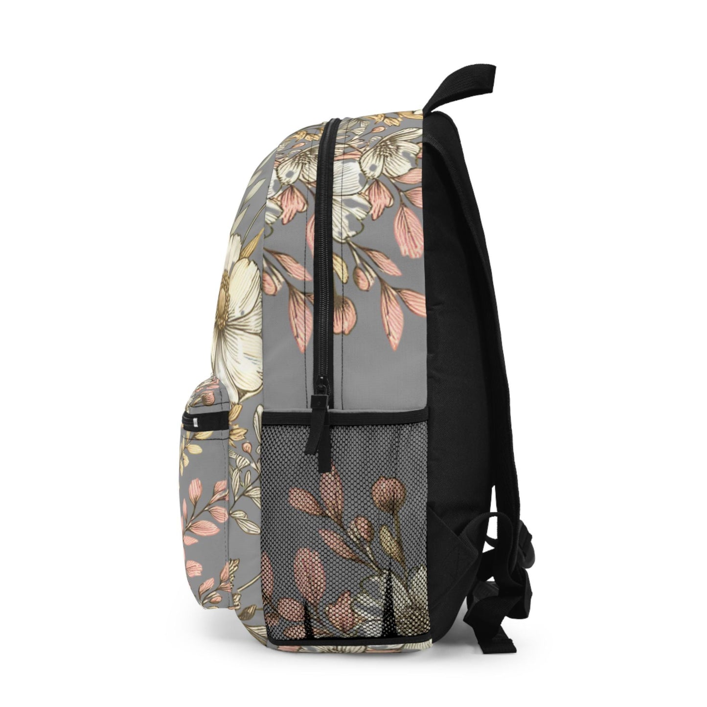 Boho Floral Backpack, Flower School Bag, Flower Print bag, Ideal for Elementary & Middle School Students, Back to School Supply for Students