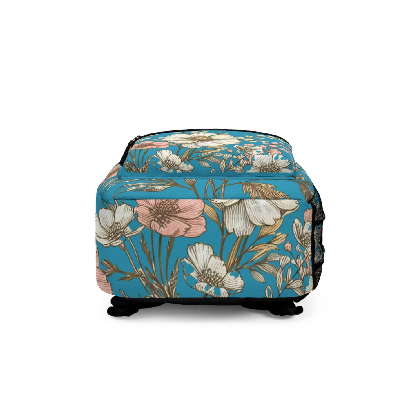 Boho Floral Backpack, Flower School Bag, Flower Print bag, Ideal for Elementary & Middle School Students, Back to School Supply for Students