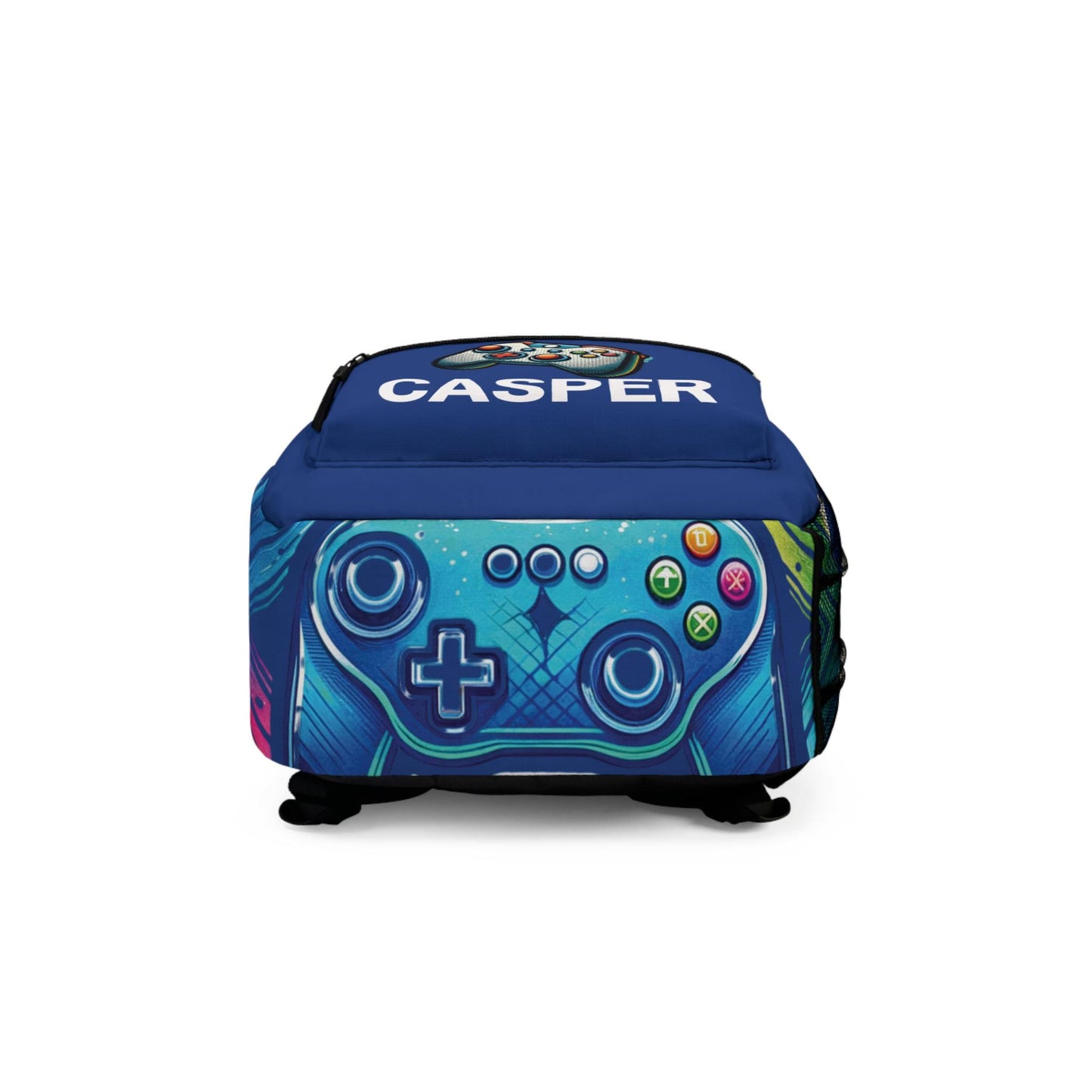Personalized Name Gamer School Bookbag, Gaming Back to School Gear, Game Characters School Bag for Boys & Girls, Gamer Back to School Bag