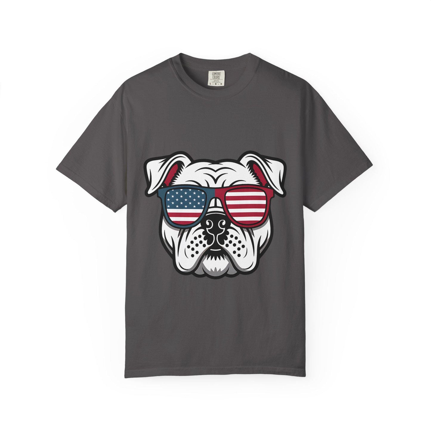 4th of July Pet Bulldog T-Shirt, Men and Women for July 4th, Summer, Independence Day, Red White Blue, Comfort Colors Back to School Apparel