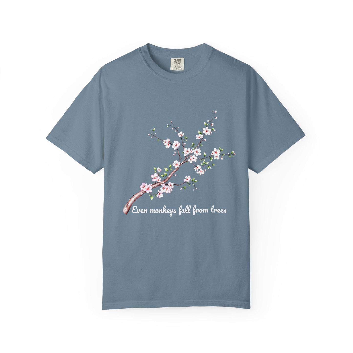 Cherry Blossoms Floral T-Shirt, Inspirational Quote Shirt, Gift for Nature Lovers, Casual Spring Tee, Motivational Apparel, Comfort Colors