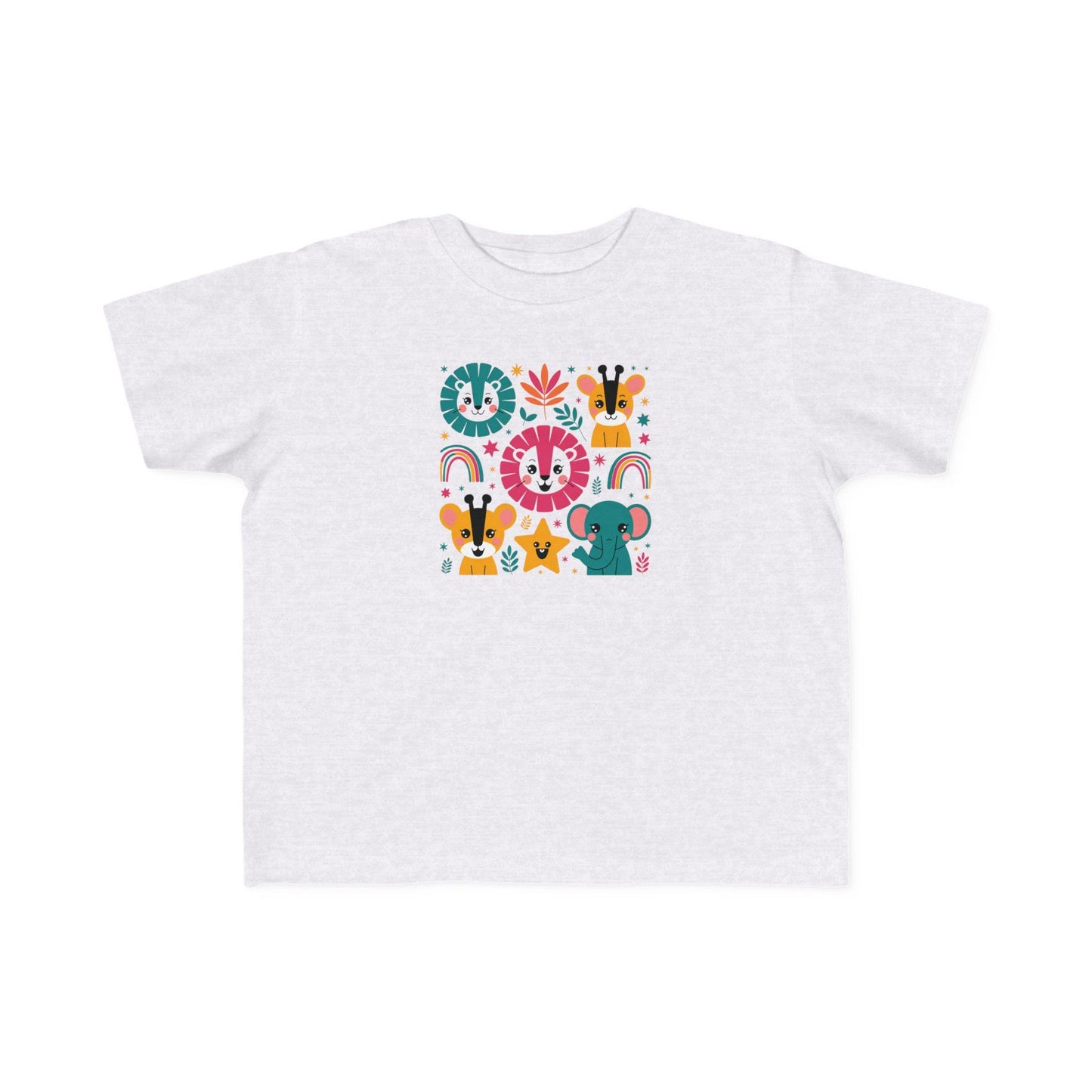 Colorful Animal Kids' Tee, Toddler T-Shirt, Cute Graphic Shirt, Fun Gift for Boys and Girls, Birthday Playtime Wear, Back to School Clothing