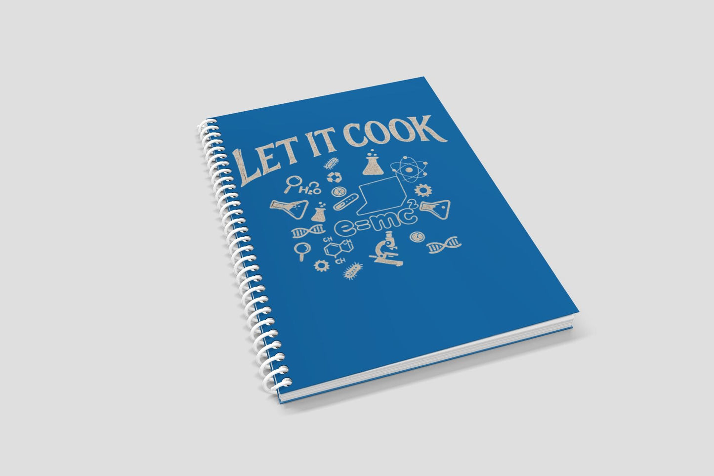 Science Lab Spiral Notebook, Chemistry Journal for Students Teachers STEM Gift Cute, Study Notes Planner Back to School Laboratory Scientist