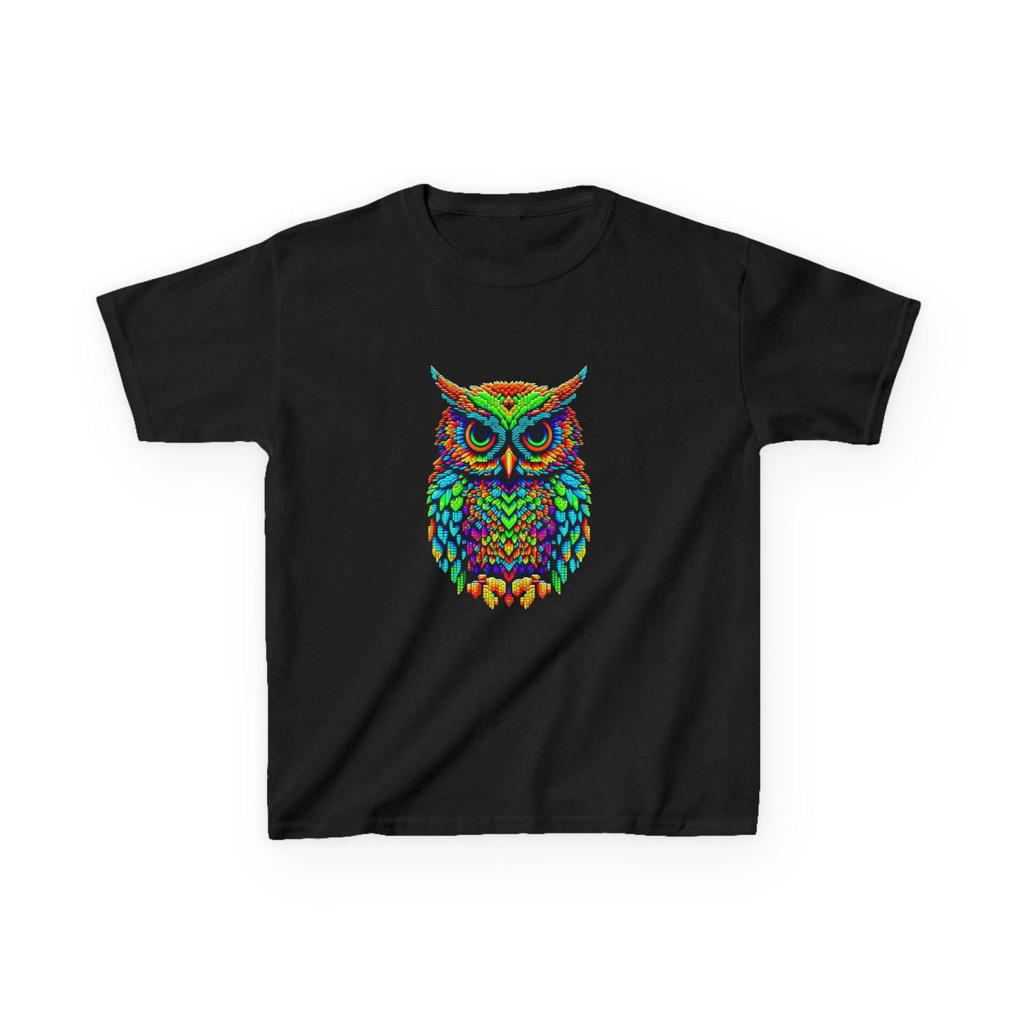 Owl Kids Tee, Fun Graphic T-Shirt for Boys and Girls, Vibrant Owl Shirt, Creative Gift for Boys & Girls, Animal Lover Shirt, Owl T-Shirt