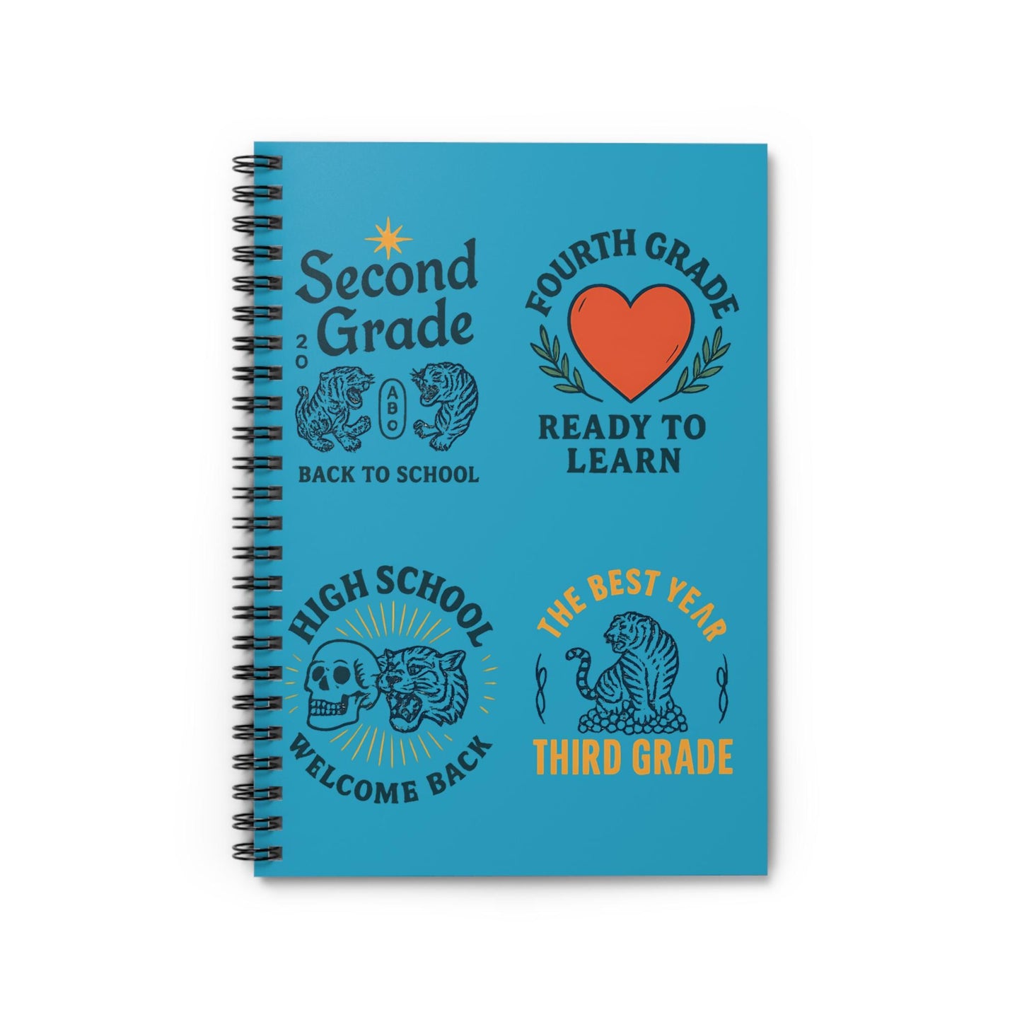 Back to School Spiral Notebook - Education Journal, Teacher Supplies, Ideal for Any School Grade, Study Organizer, School Supplies