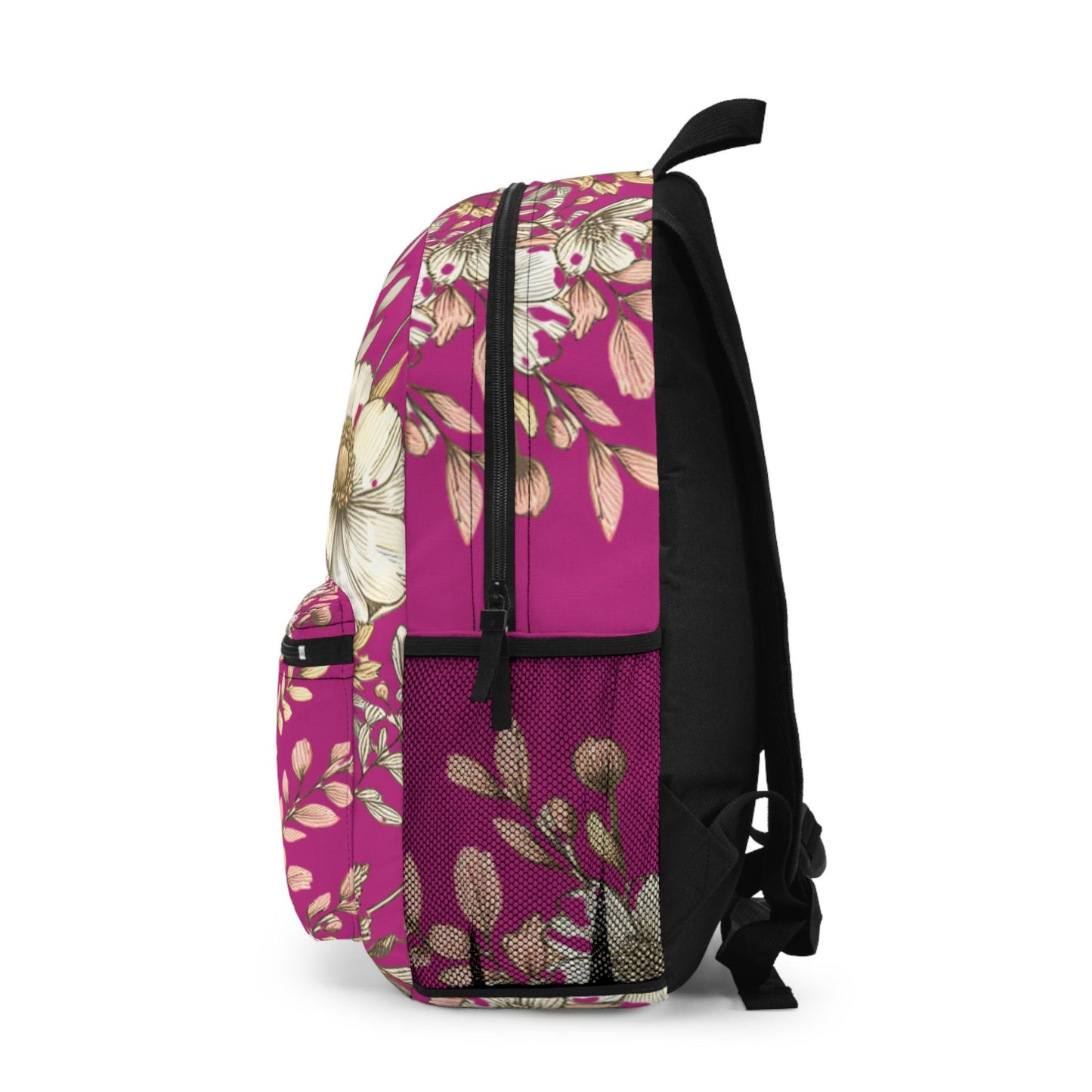 Boho Floral Backpack, Flower School Bag, Flower Print bag, Ideal for Elementary & Middle School Students, Back to School Supply for Students